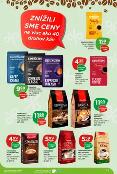 Terno leták platný od 19.03.2026 | Strana: 17 | Produkty: Káva, Popradská káva, Barista, Zrnková káva
