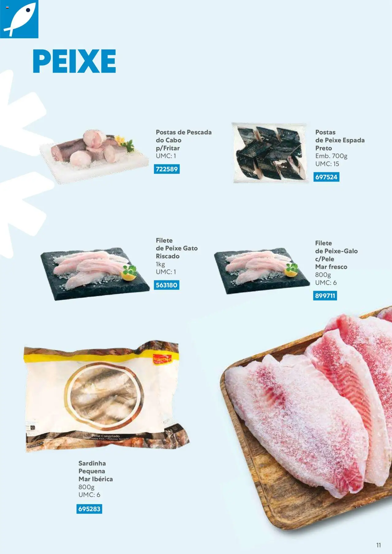 Recheio Congelados │ válido de 01.02.2024 | Página: 11 | Produtos: Cabo, Pescada, Peixe