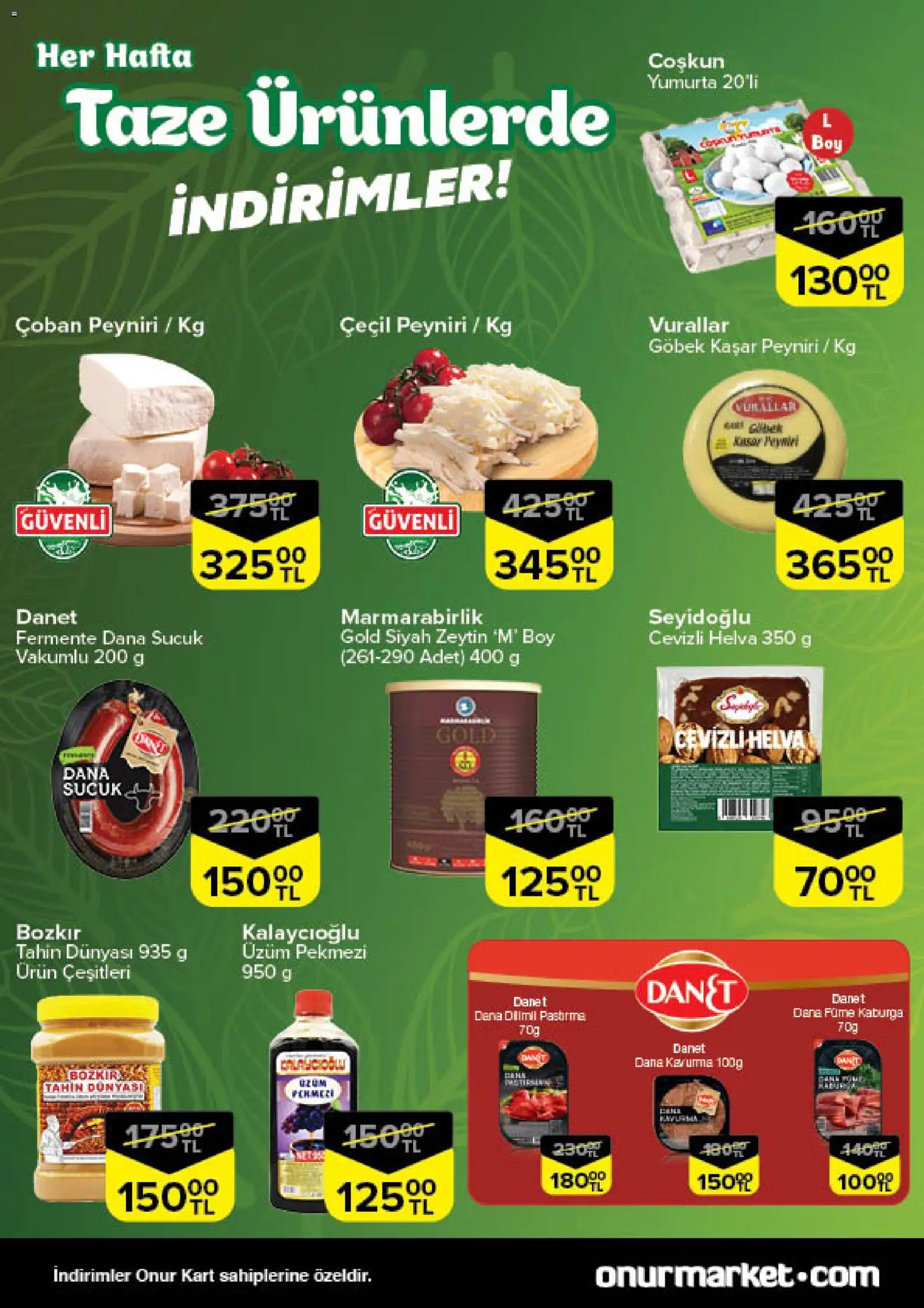 Onur Market Black Friday - 20.11.2025 tarihinden itibaren geçerlidir | Sayfa: 2 | Ürünler: Yumurta, Üzüm, Zeytin, Sucuk