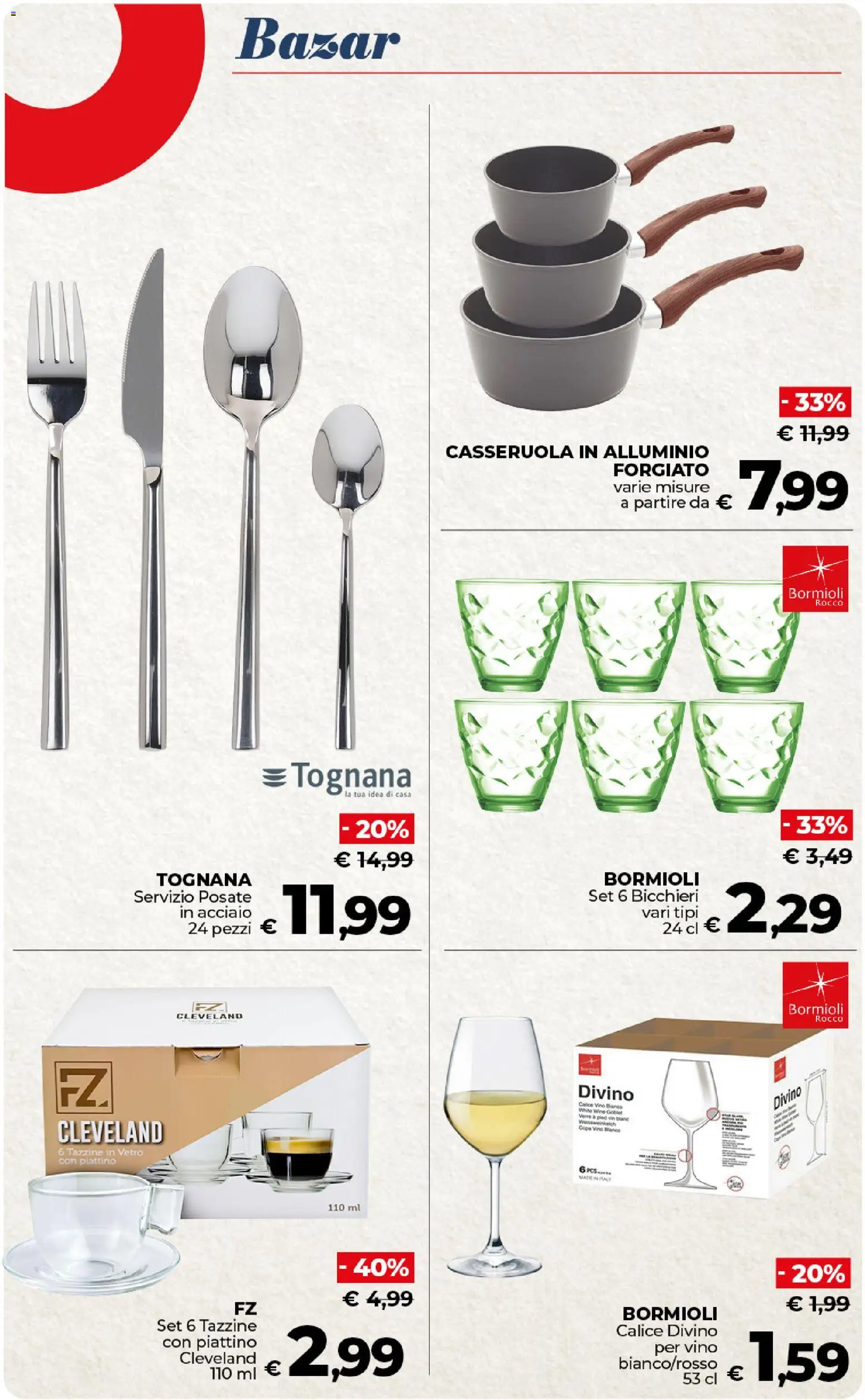 Volantino COOP del 17.01.2026 | Pagina: 47 | Prodotti: Calice, Posate, Casseruola, Vino bianco