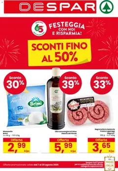 Anteprima del volantino Despar Veneto catalogo valido a partire dal 07.08.2025