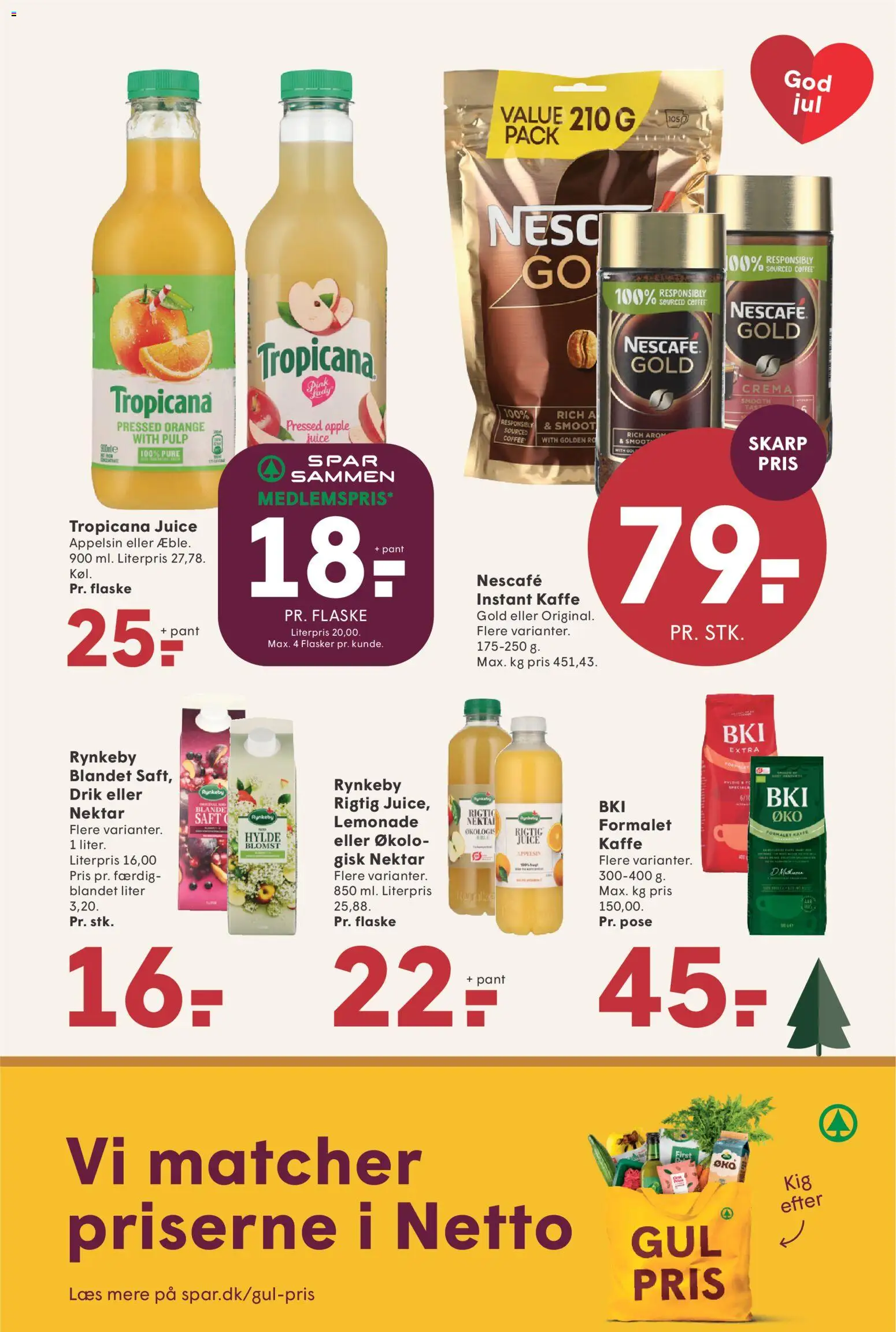 Spar tilbudsavis – gyldig fra 21.11.2025 | Side: 19 | Produkter: Juice, Kanel, Hylde, Instant Kaffe