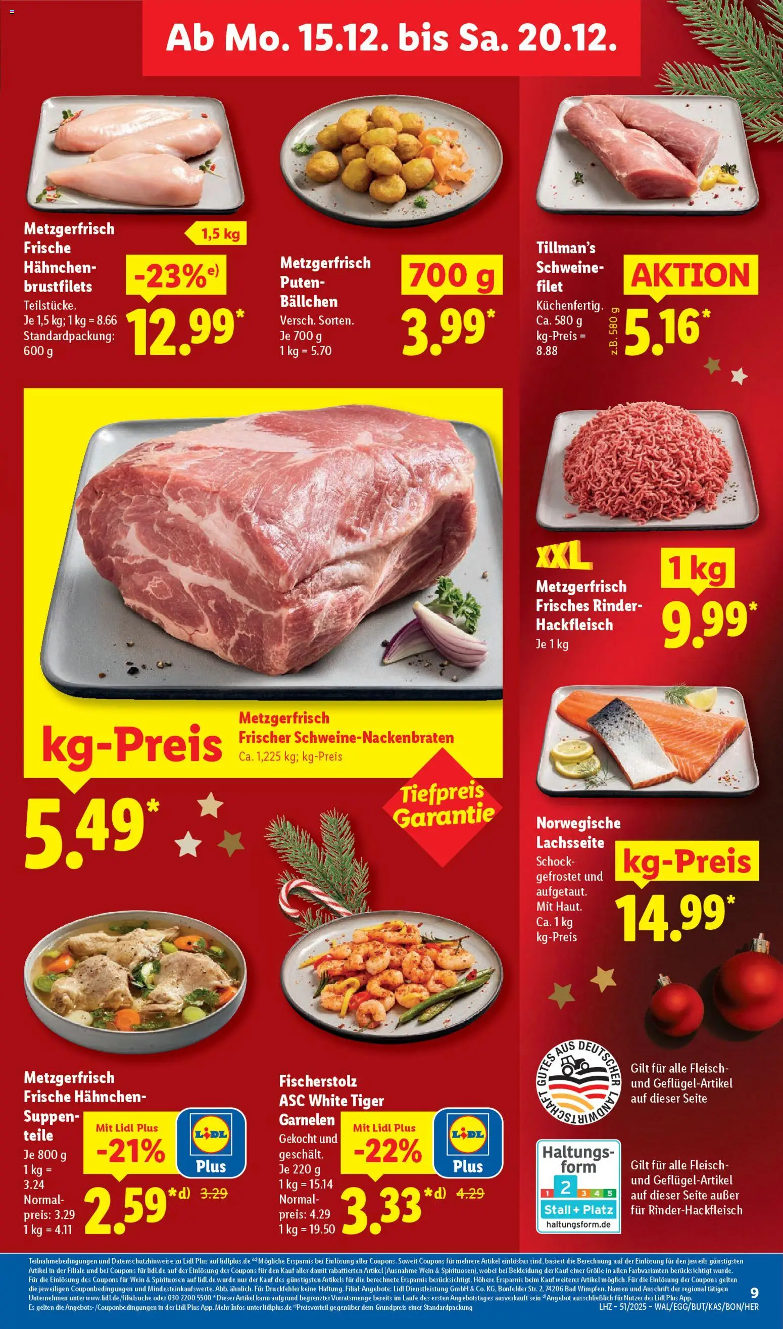 Lidl Prospekt Uffenheim – gültig ab 15.12.2025 | Seite: 19 | Produkte: Bad, Bekleidung, Wein, Fleisch