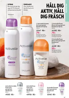 Activelle Extreme Anti-perspirant Deodorant Spray, Anti-perspirant deodorant spray, 150 ml. - Förhandsvisning av reklamblad från butik Oriflame aktuell från 29.10.2025 | Sida: 117