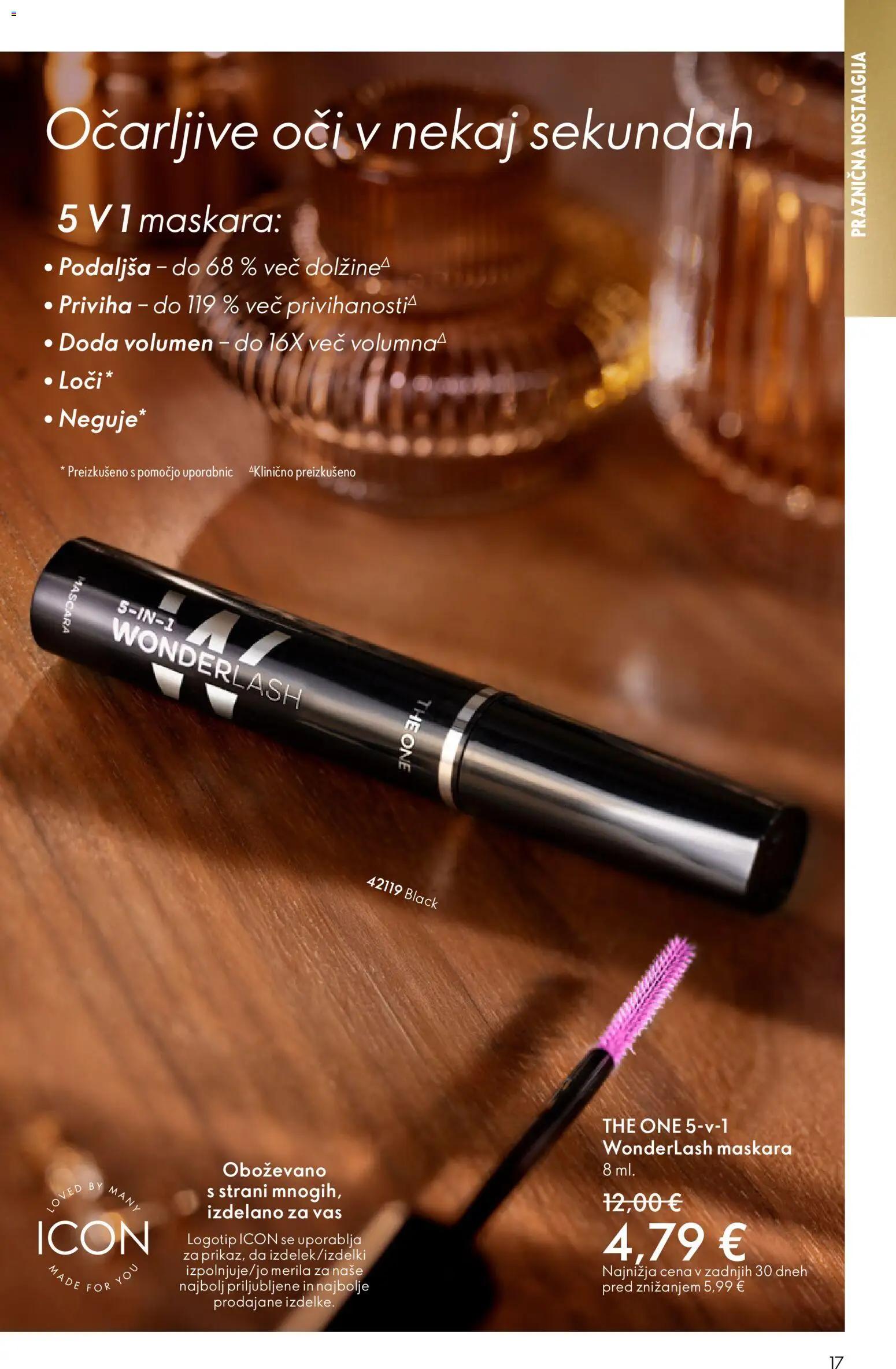 Novi Oriflame katalog ponudbe – veljaven od 19.11.2025 | Stran: 17 | Izdelki: Maskara