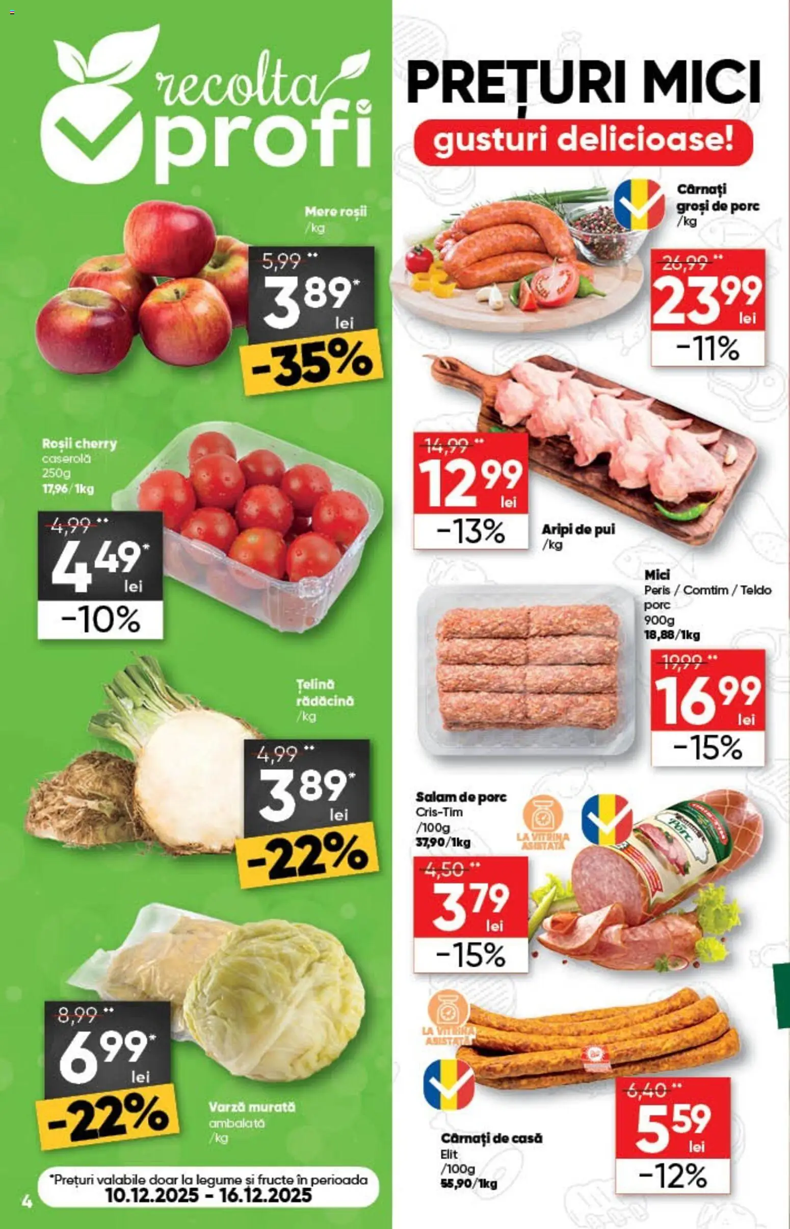 Noul catalog Profi – valabil de la 10.12.2025 | Pagină: 4 | Produse: Țelină, Mere, Legume, Fructe
