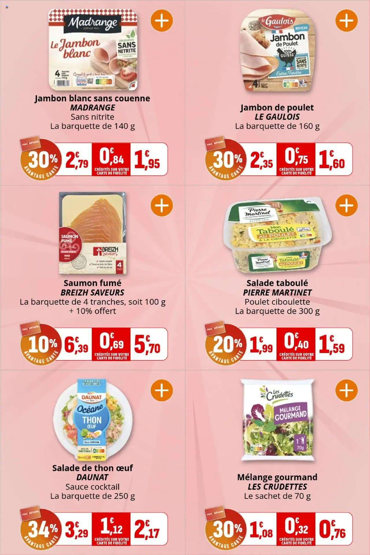{H1} | Page: 7 | Produits: Salade, Jambon blanc, Thon, Saumon