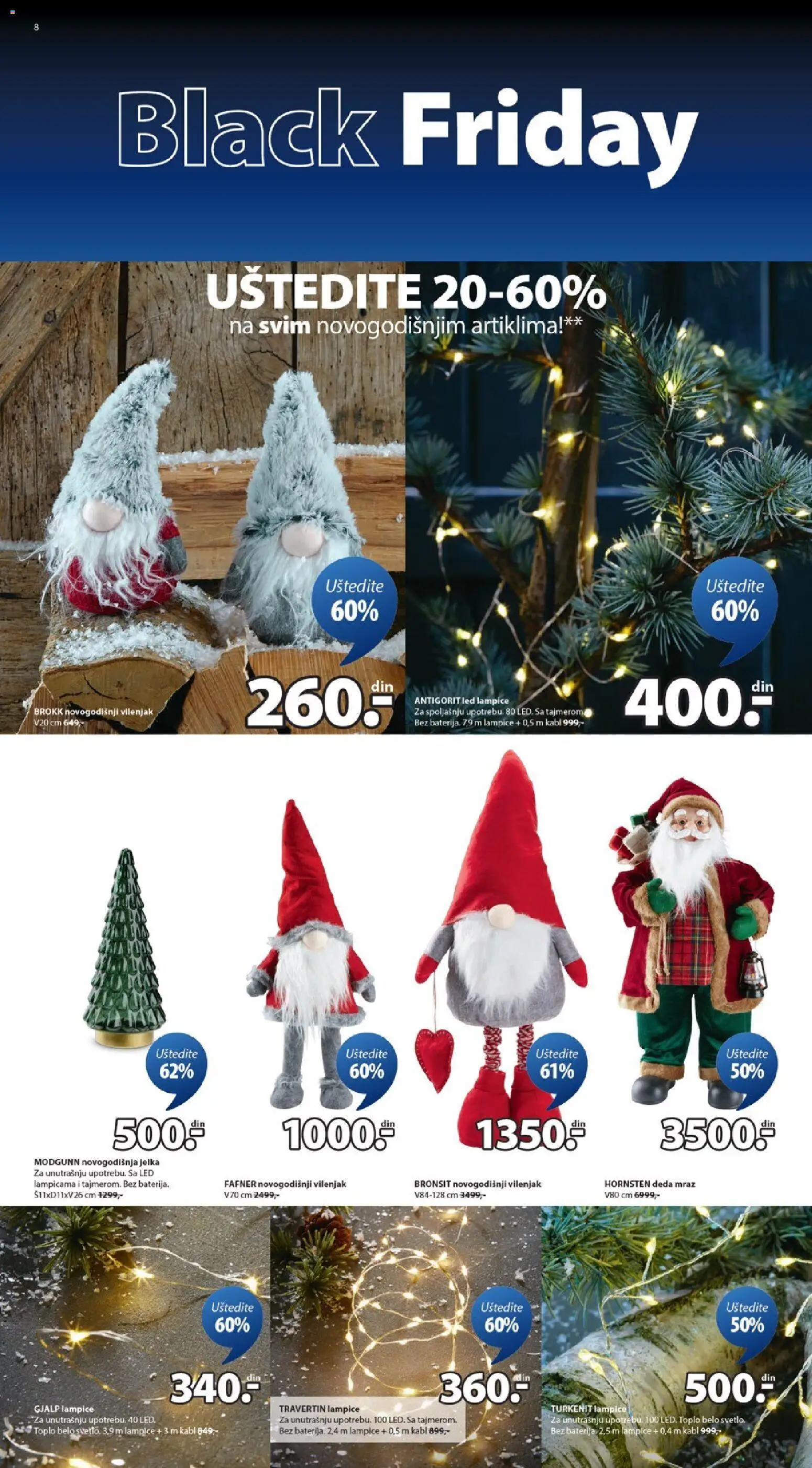 Jysk katalog - važi od 19.11.2025 | Strana: 8 | Proizvode: Lampice, Kabl