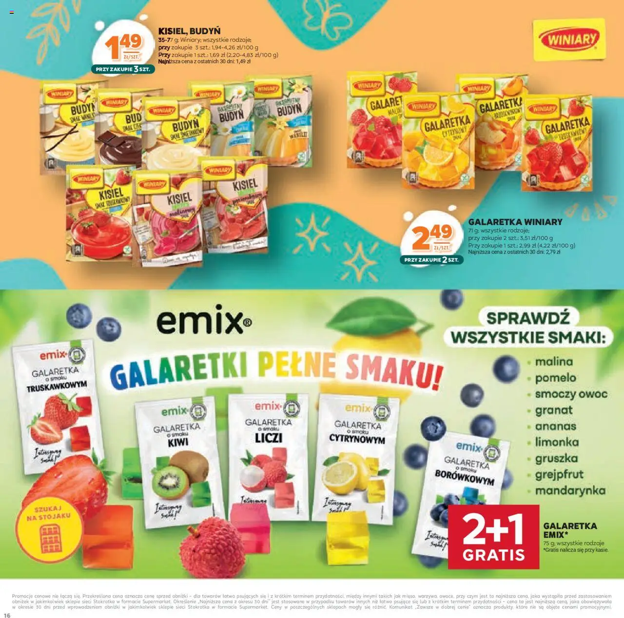 Stokrotka Gazetka - Katalog Kulinarny od 12.06.2025 | Strona: 16 | Produkty: Smoczy owoc, Ananas, Kiwi, Grejpfrut