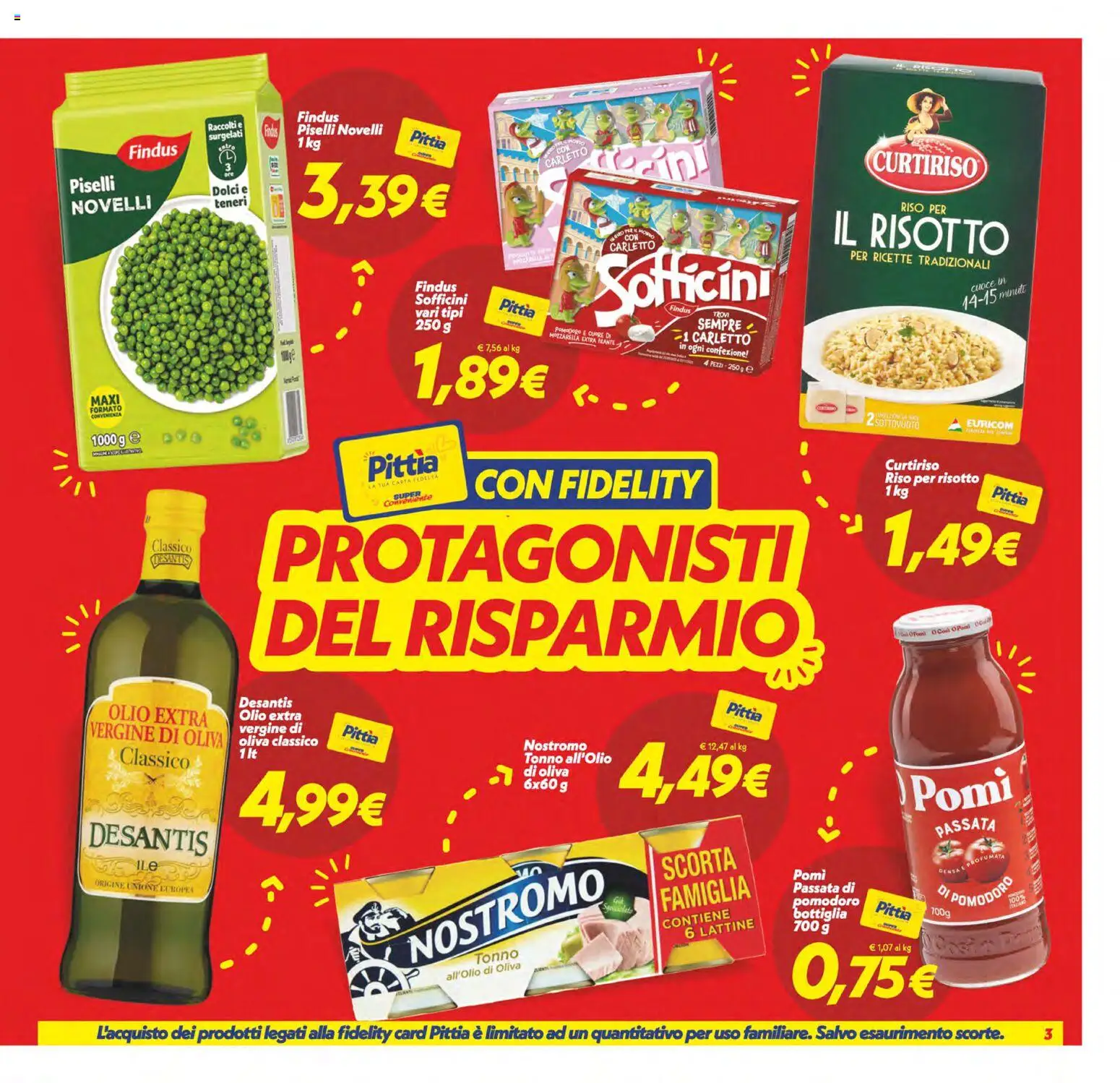 Volantino SuperConveniente del 13.02.2026 | Pagina: 3 | Prodotti: Mozzarella, Pomodoro, Piselli, Tonno