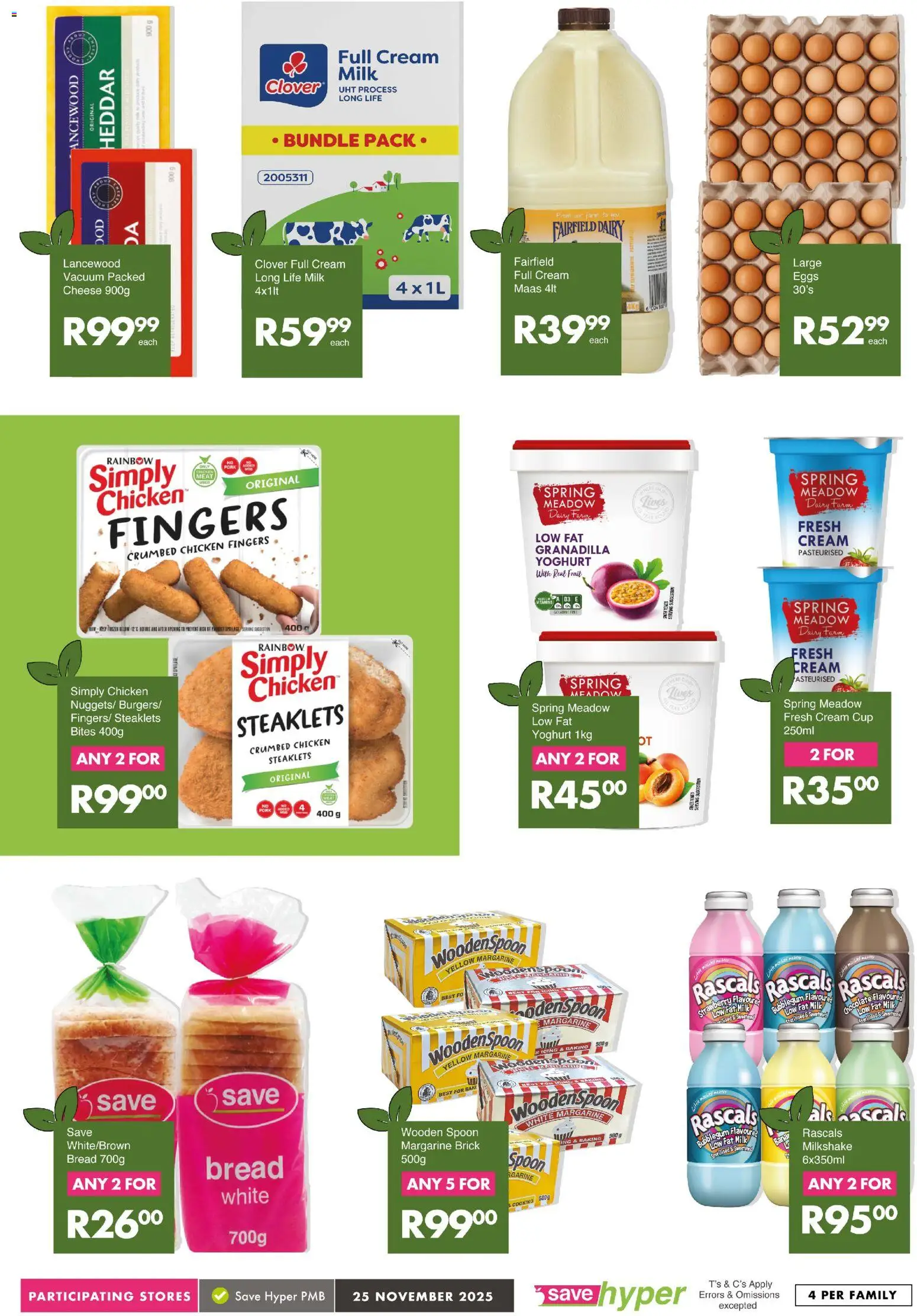 New Save catalogue – valid from 25.11.2025 | Page: 10 | Products: Yoghurt, Cheese, Bread, Chocolate