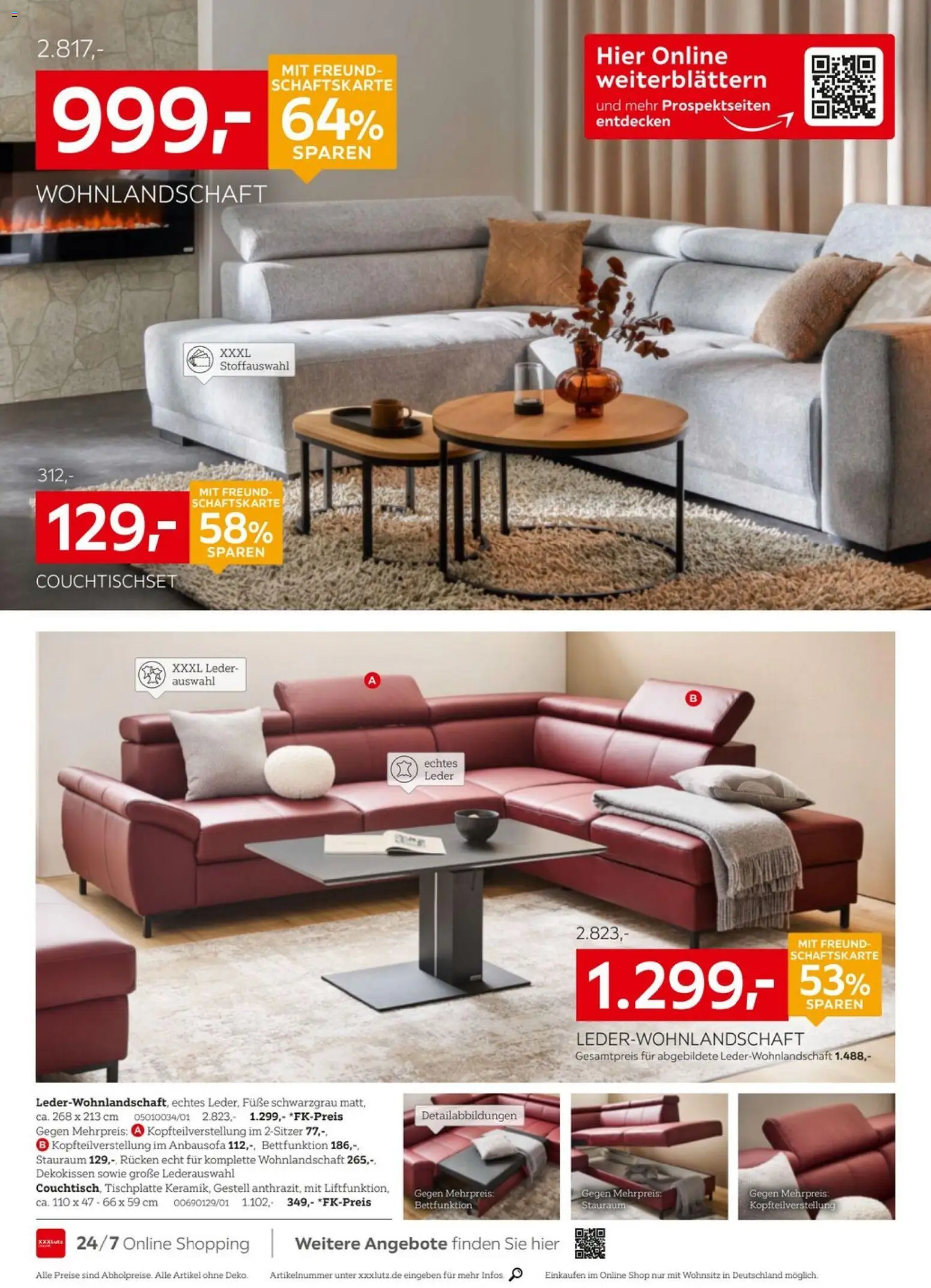 XXXL Lutz - Nr. 1 beim Preis – gültig ab 27.12.2025 | Seite: 4 | Produkte: Wohnlandschaft