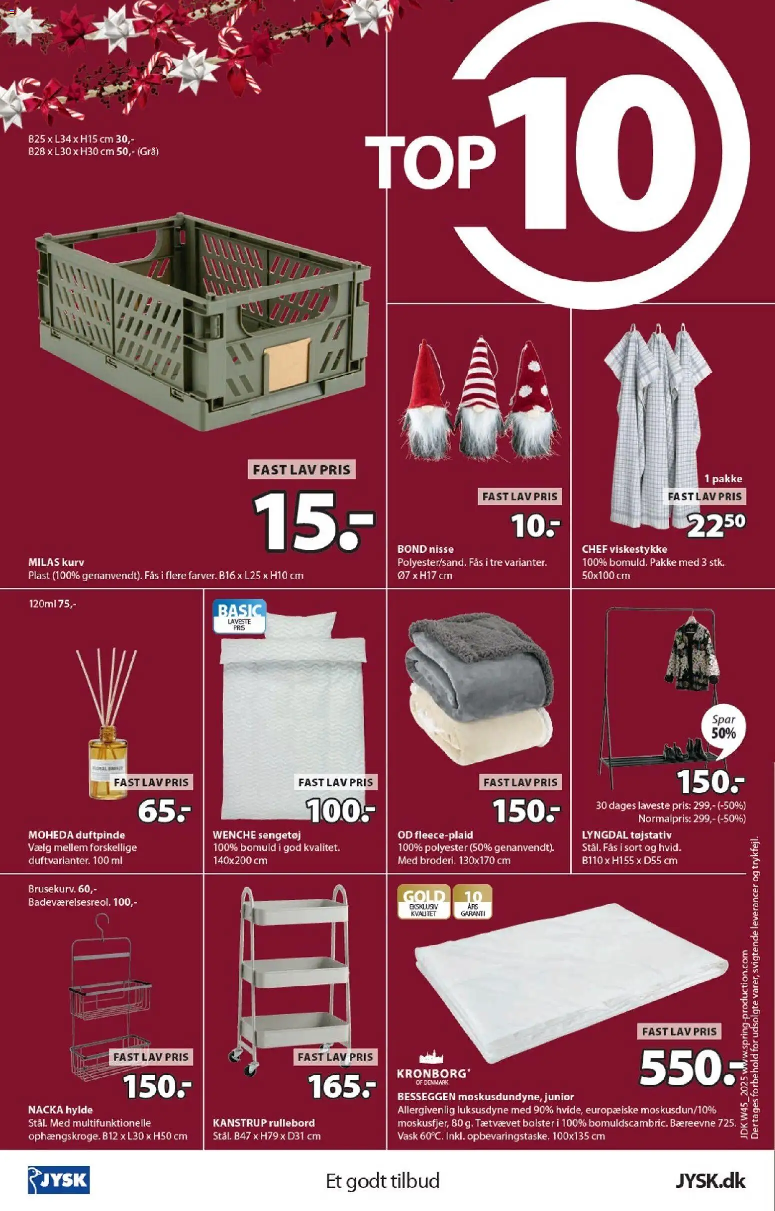 JYSK tilbudsavis – gyldig fra 07.11.2025 | Side: 24 | Produkter: Hylde, Kurv, Tøjstativ