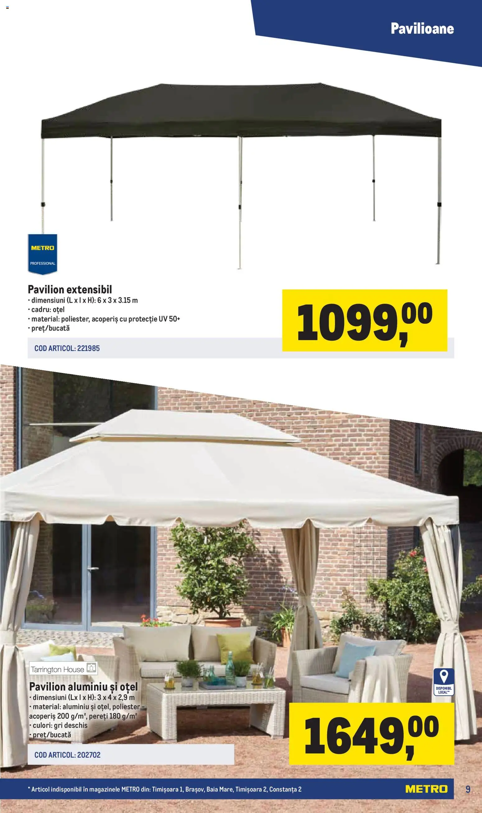 Noul catalog Metro – valabil de la 16.03.2026 | Pagină: 9 | Produse: Pavilion