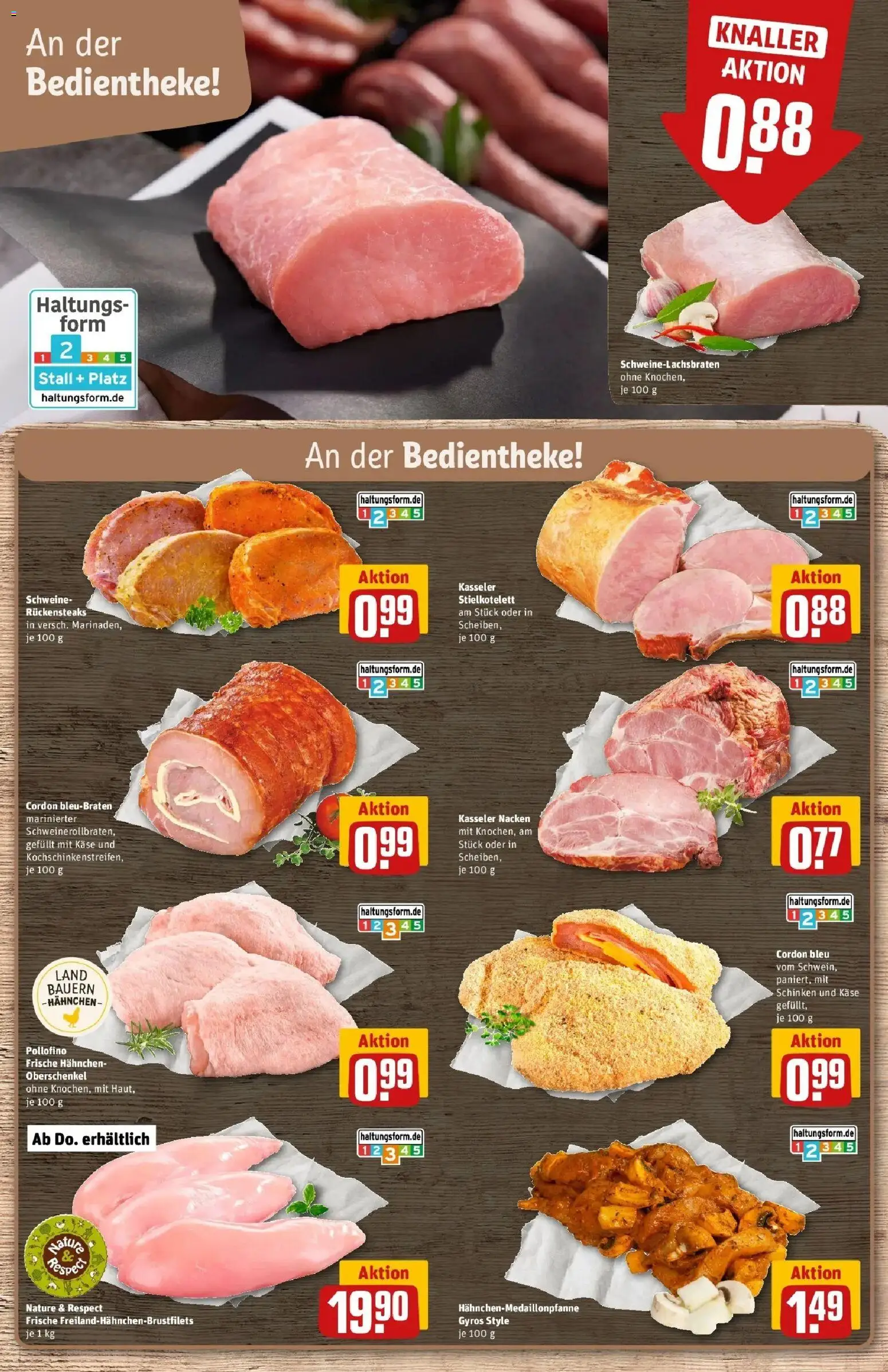 Rewe Prospekt Heppenheim	 – gültig ab 09.03.2026 | Seite: 8 | Produkte: Käse, Gyros, Kasseler nacken, Schinken