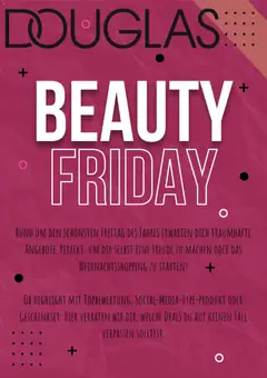 Douglas - Black Friday - Ankündigung ab 31.10.2025 gültig
