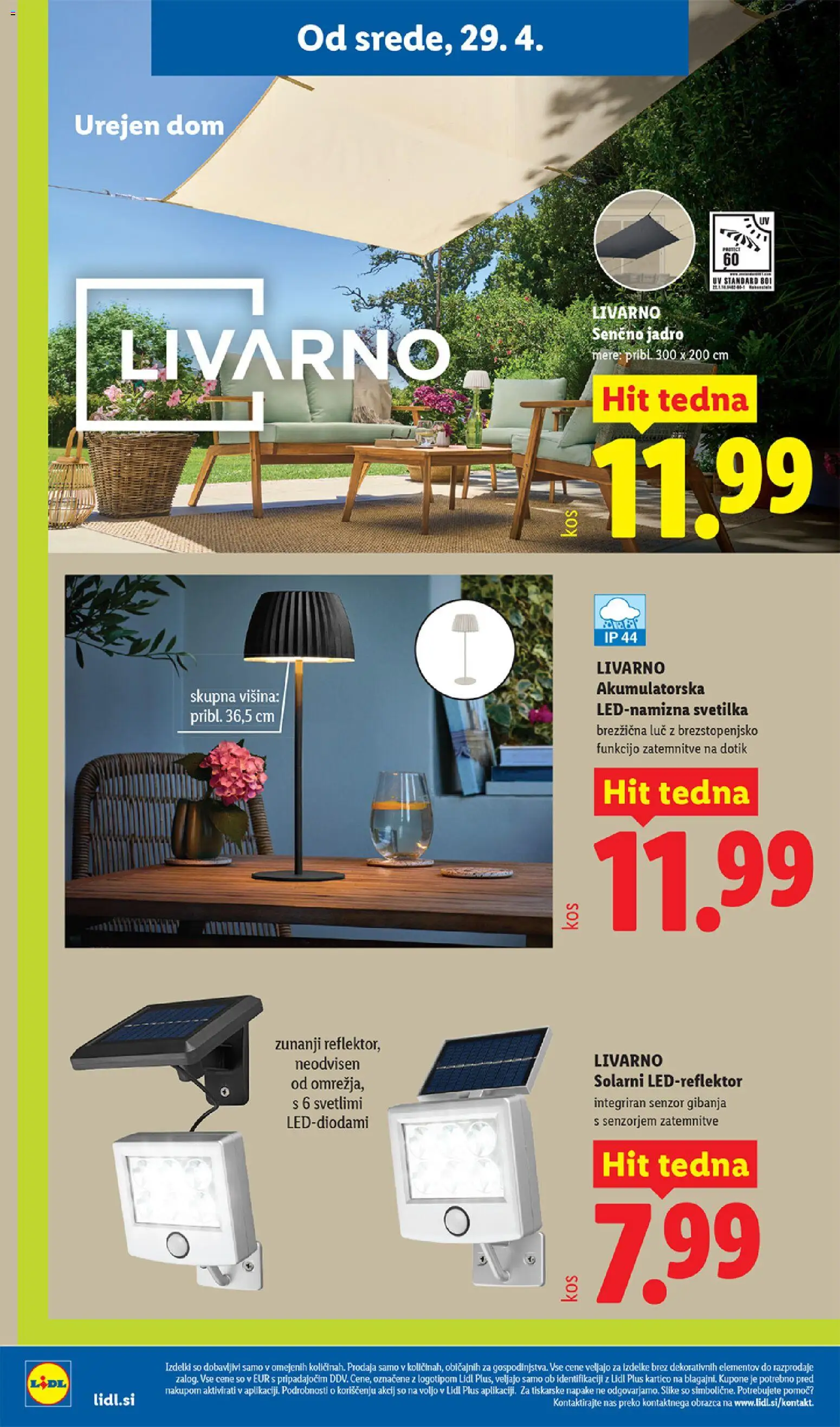 Novi Lidl katalog ponudbe – veljaven od 29.04.2026 | Stran: 28 | Izdelki: Svetilka
