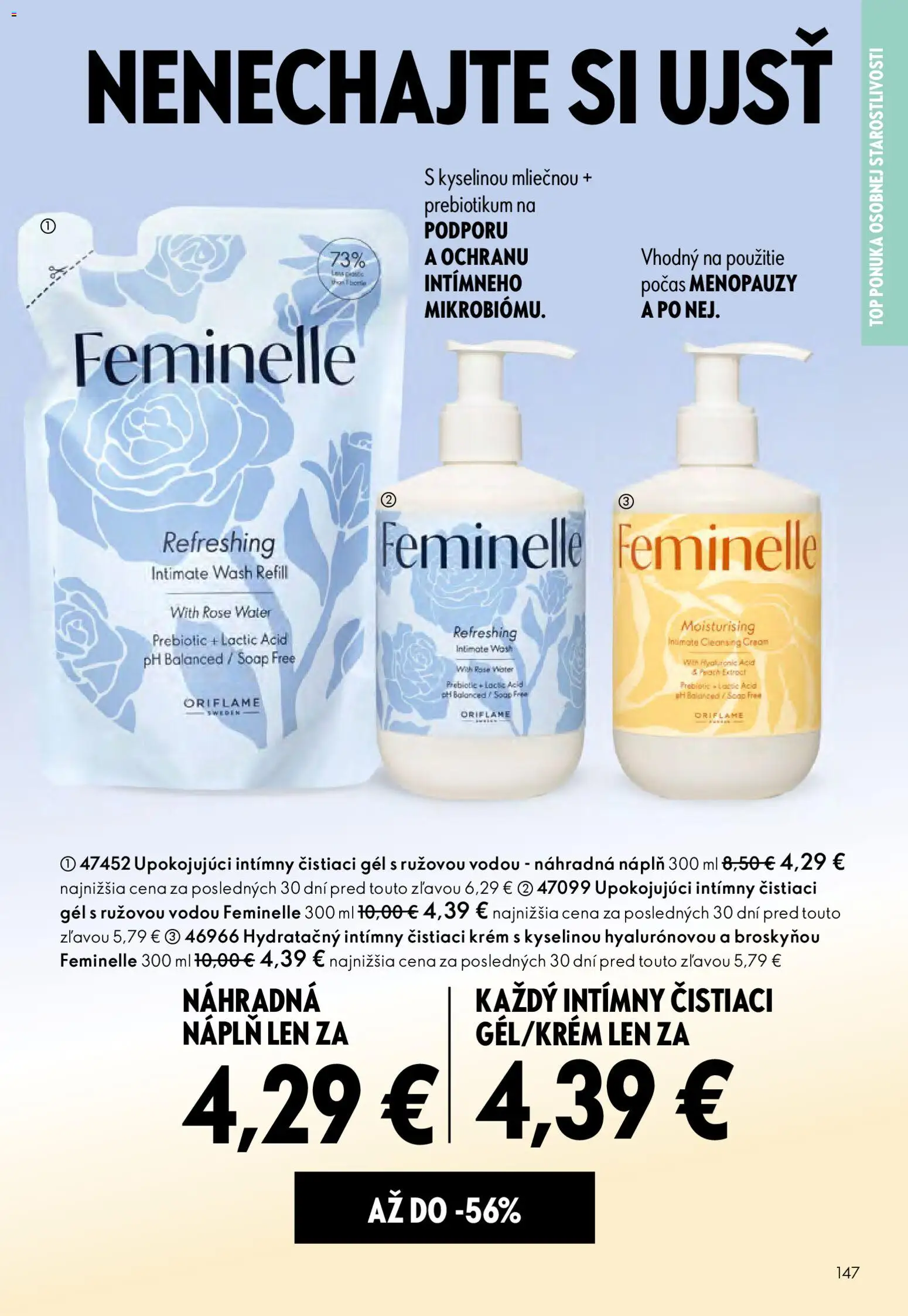 Nové Oriflame akcie – leták je platný od 06.05.2026 | Strana: 147 | Produkty: Krém