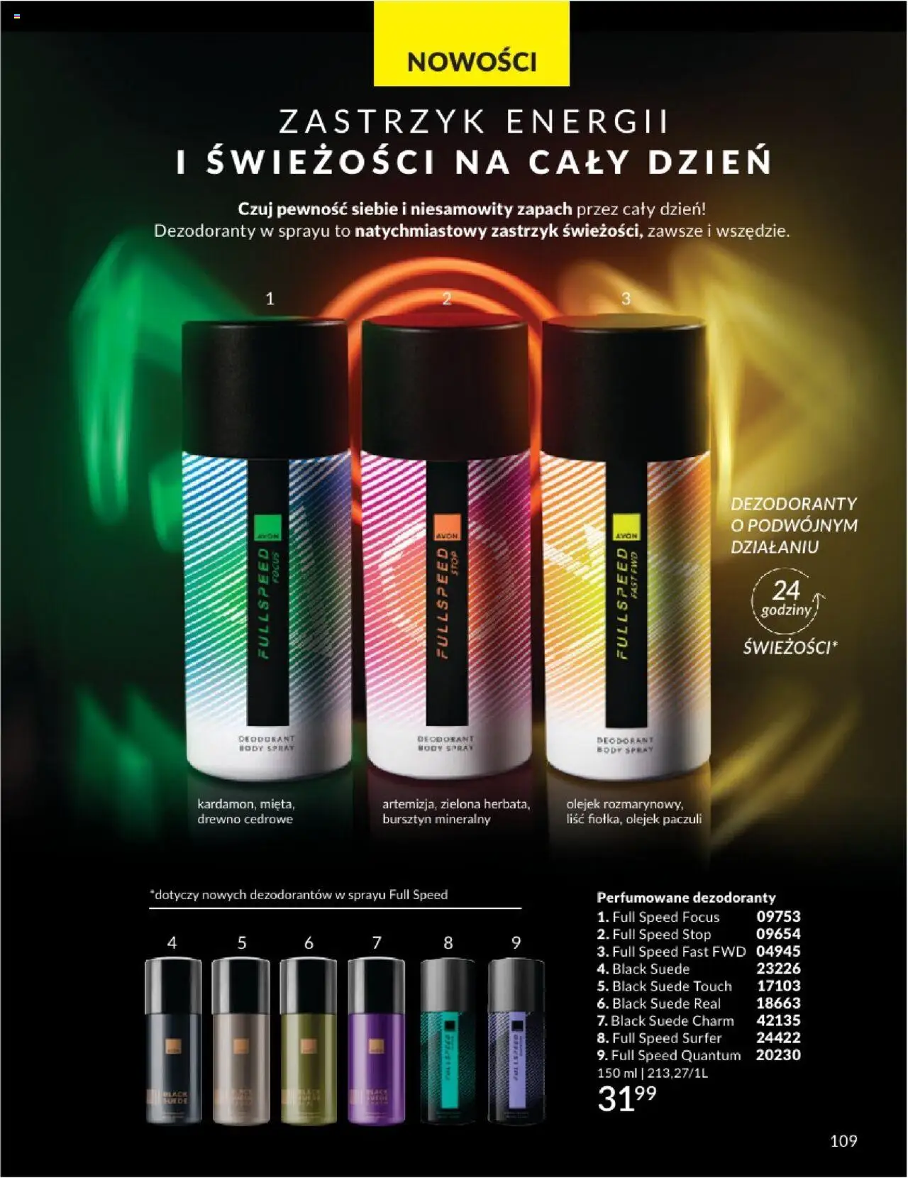 Avon Katalog 08 2025 od 01.08.2025 | Strona: 109 | Produkty: Zapach, Body