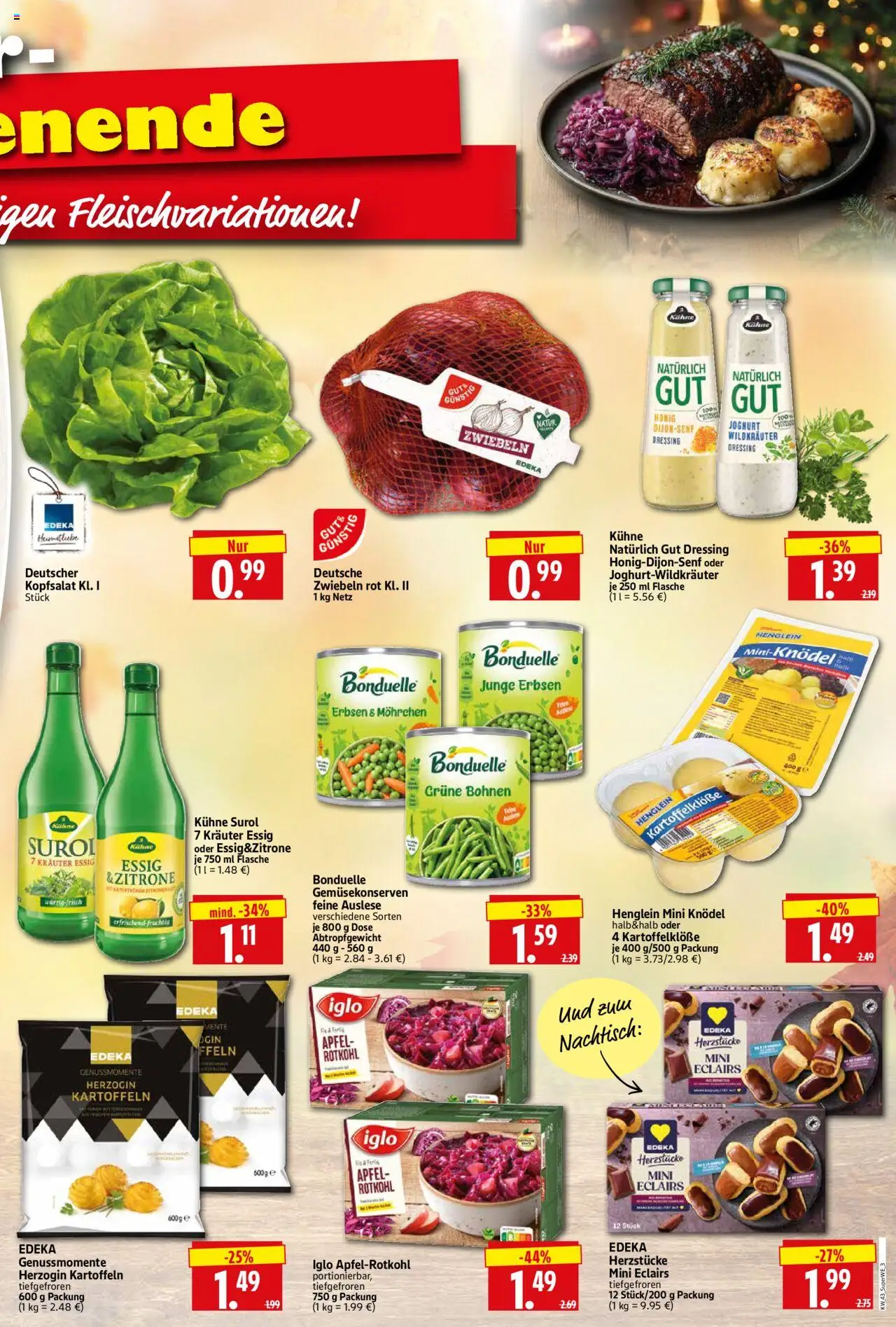 HERKULES Sonderbeilage – gültig ab 23.10.2025 | Seite: 3 | Produkte: Rotkohl, Iglo, Zitrone, Erbsen