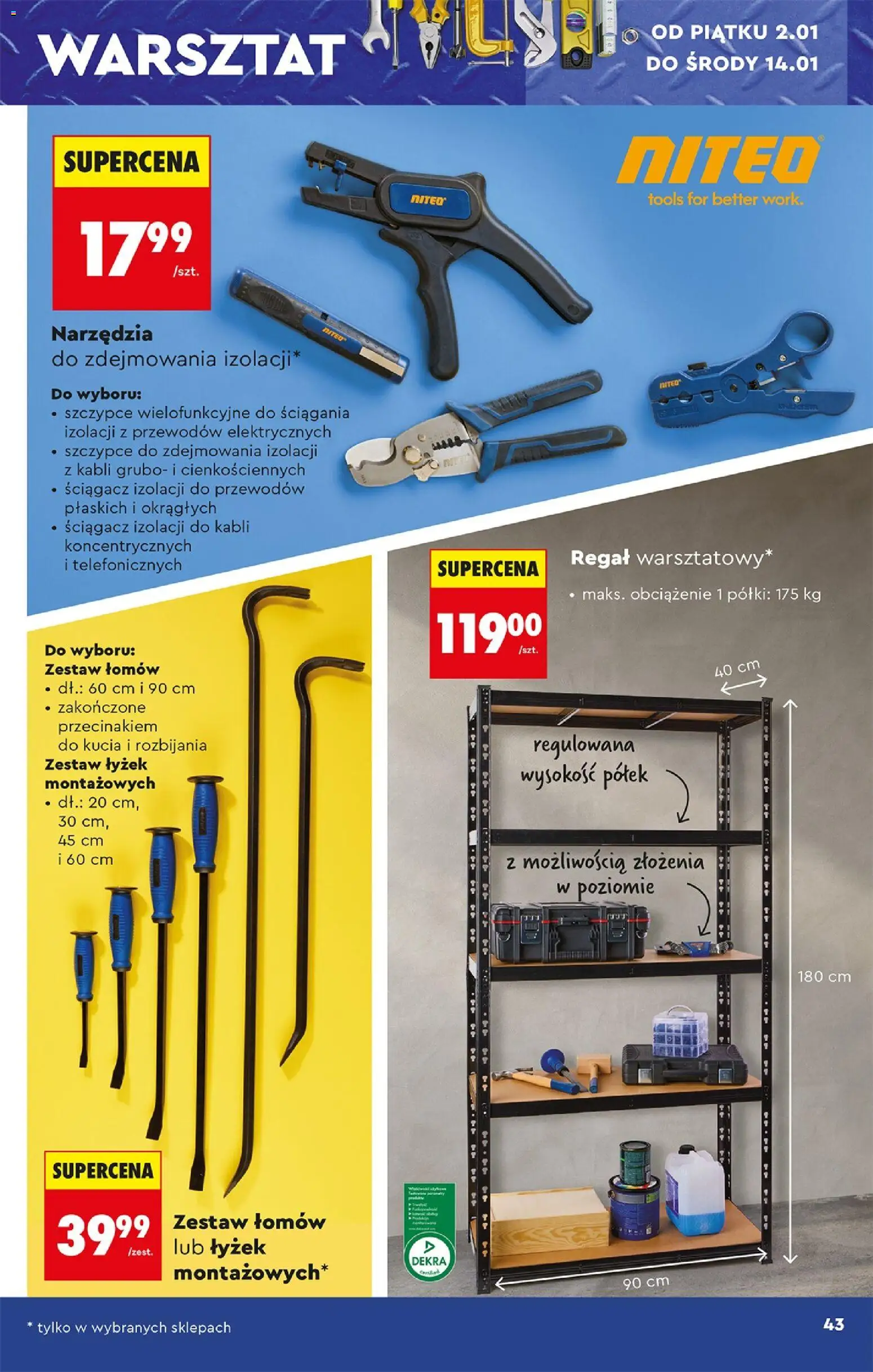 Biedronka gazetka - Hity i inspiracje od 29.12.2025 | Strona: 47 | Produkty: Regał