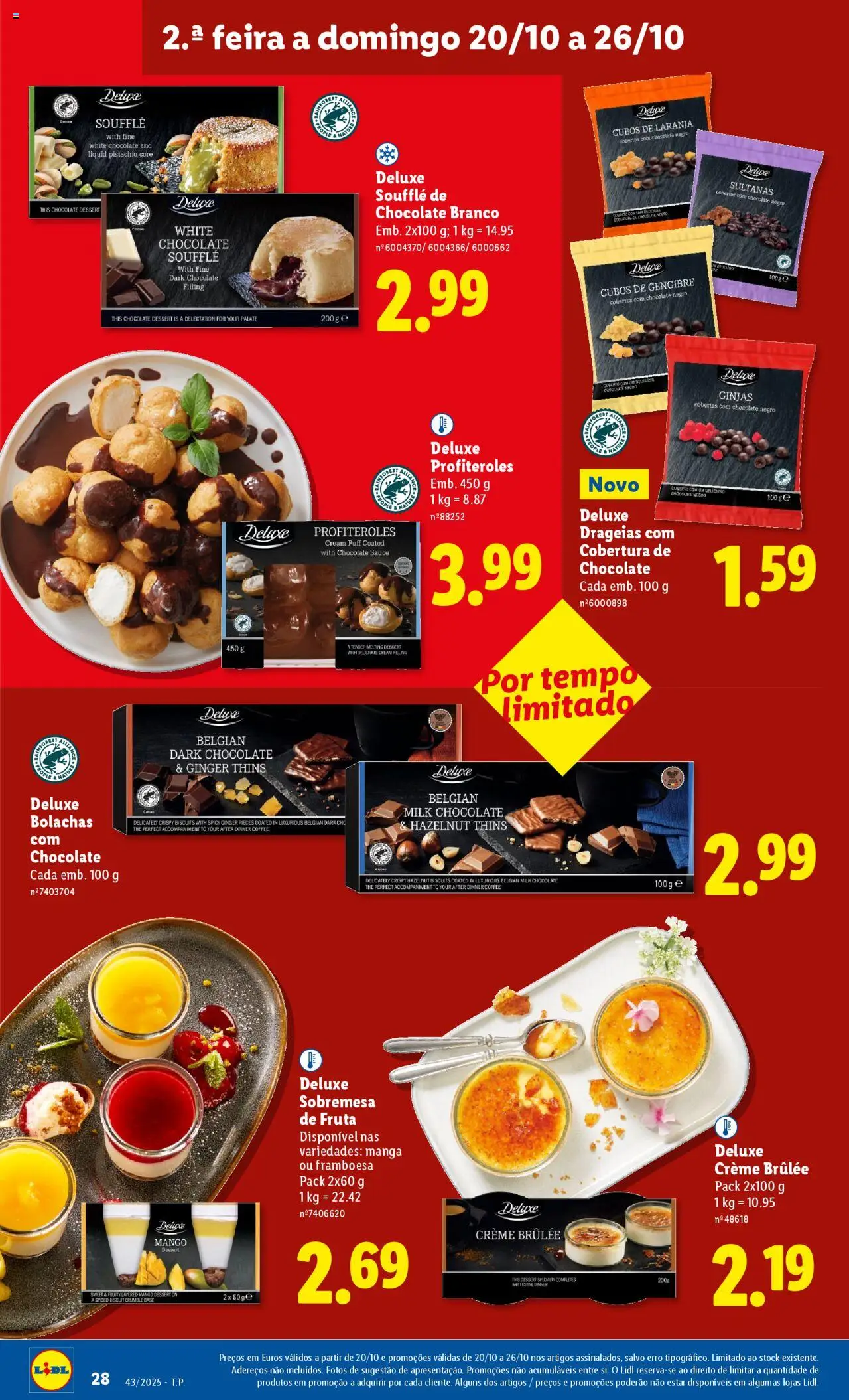 Lidl folheto │ válido de 20.10.2025 | Página: 28 | Produtos: Puff, Bolachas, Base, Chocolate