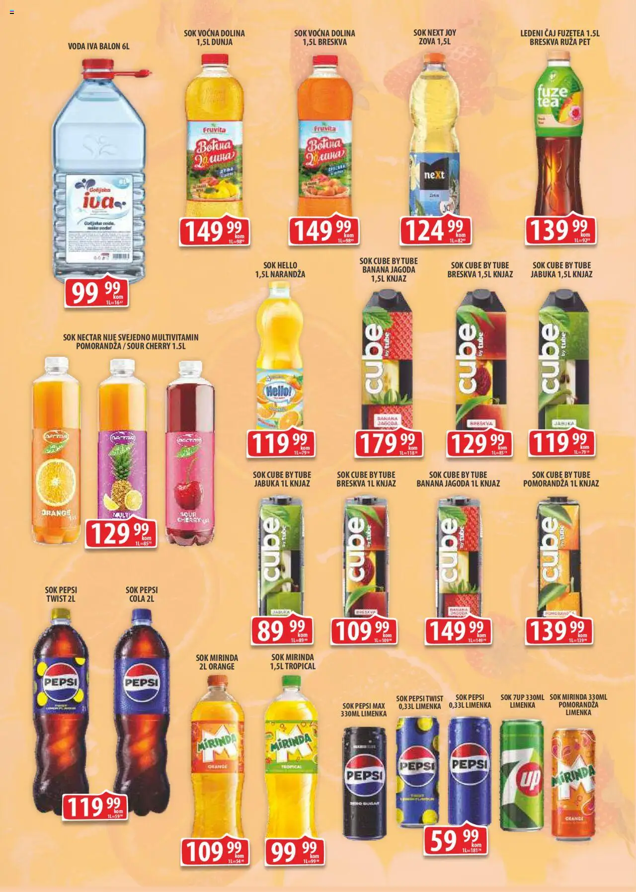 Fortuna Market katalog - važi od 13.08.2025 | Strana: 12 | Proizvode: Jagoda, Fruvita, Voda, Breskva