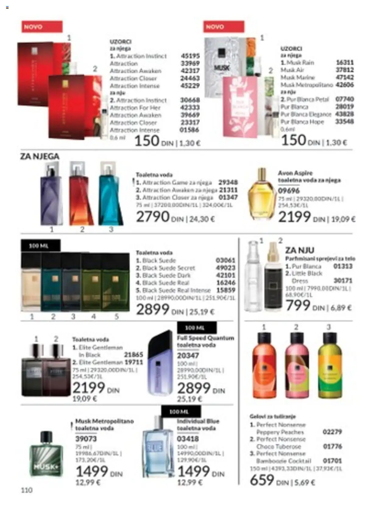 AVON katalog - važi od 01.08.2025 | Strana: 110 | Proizvode: Toaletna voda, Voda