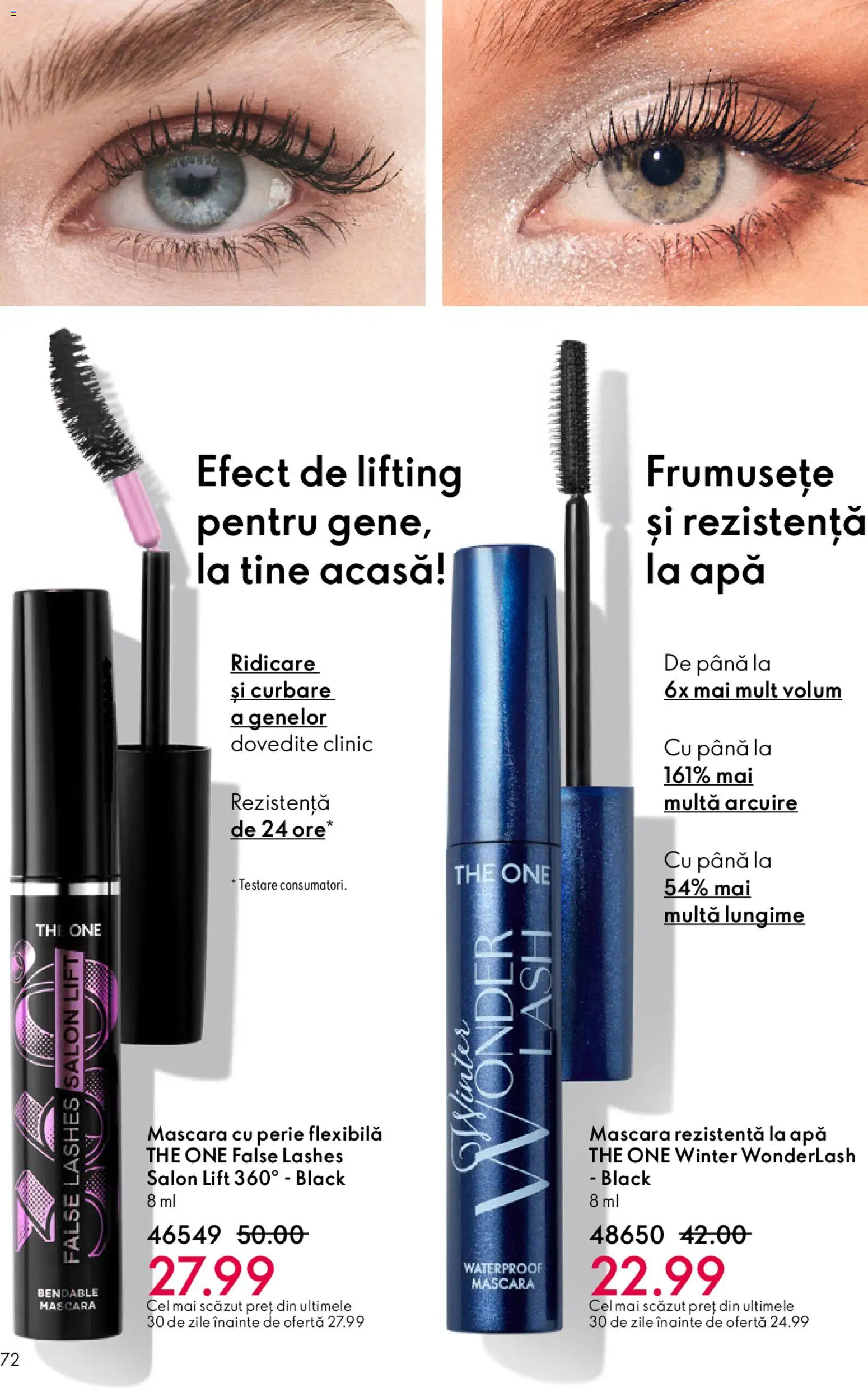 Noul catalog Oriflame – valabil de la 04.03.2026 | Pagină: 72 | Produse: Perie, Mascara, Apă