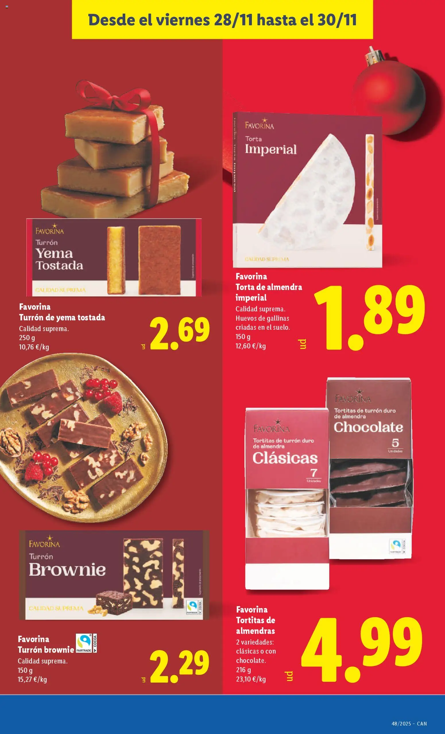 Lidl - Canarias  │ válido desde el 24.11.2025 | Página: 31 | Productos: Huevos, Chocolate