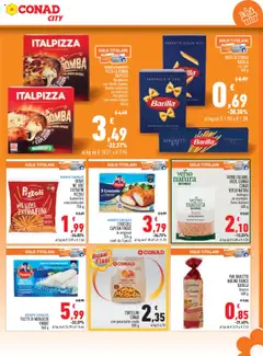 Anteprima del volantino FARRO ITALIANO, ORZO, QUINOA CONAD VERSO NATURA, biologici un esempio: farro italiano 400 g valido a partire dal 23.10.2025 | Pagina: 7 | Prodotti: Prosciutto Crudo, Pizza, Pasta, Pennette