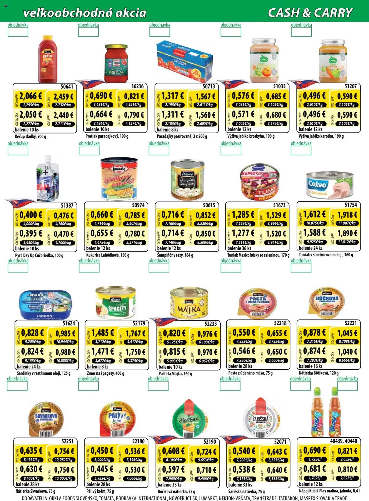 Nové Milk Agro akcie – leták je platný od 04.02.2026 | Strana: 6 | Produkty: Sardinky, Paradajky, Kukurica, Špagety