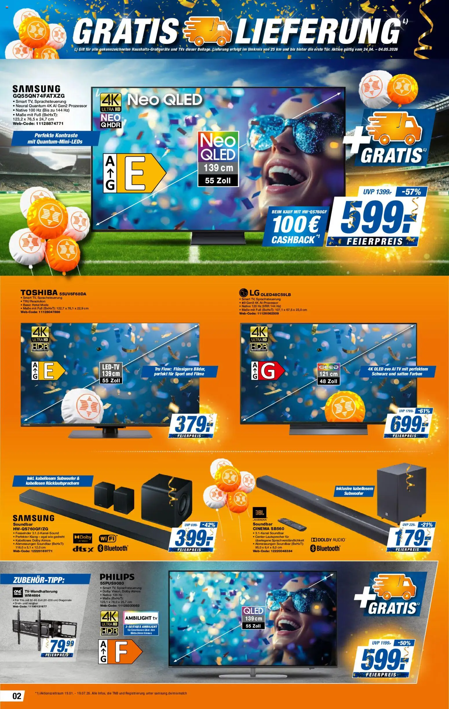 Expert Prospekt 	 – gültig ab 24.04.2026 | Seite: 2 | Produkte: LG, Soundbar, TV, Audio