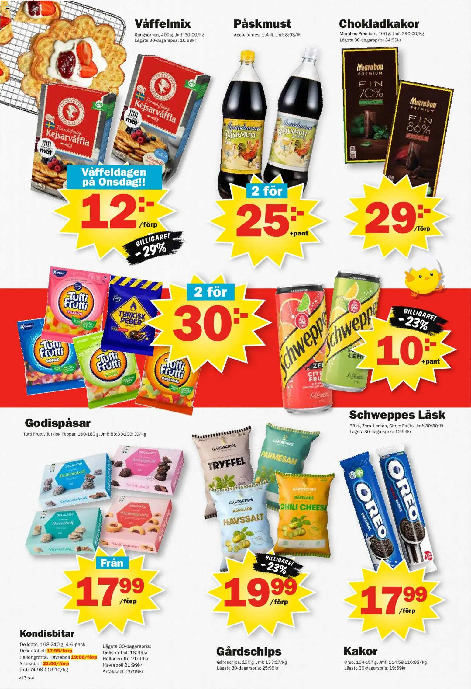 Pekås reklamblad aktuell från 23.03.2026 | Sida: 4 | Produkter: Oreo, Chili