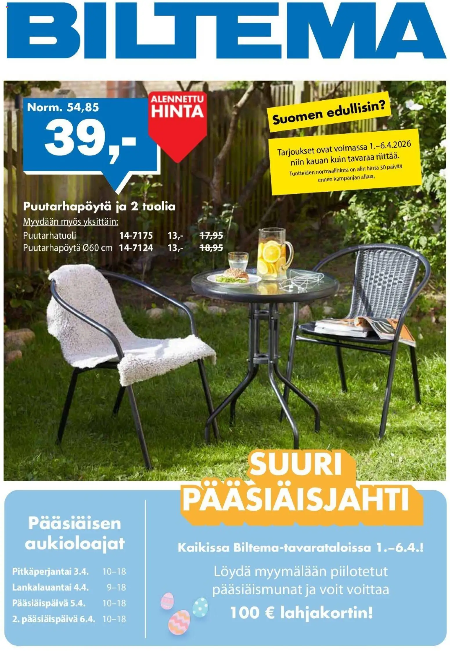 🛍️ Biltema tarjoukset alkaen 01/04/2026 » Katso huipputarjoukset ja säästä jo tänään! 💰 | Finland