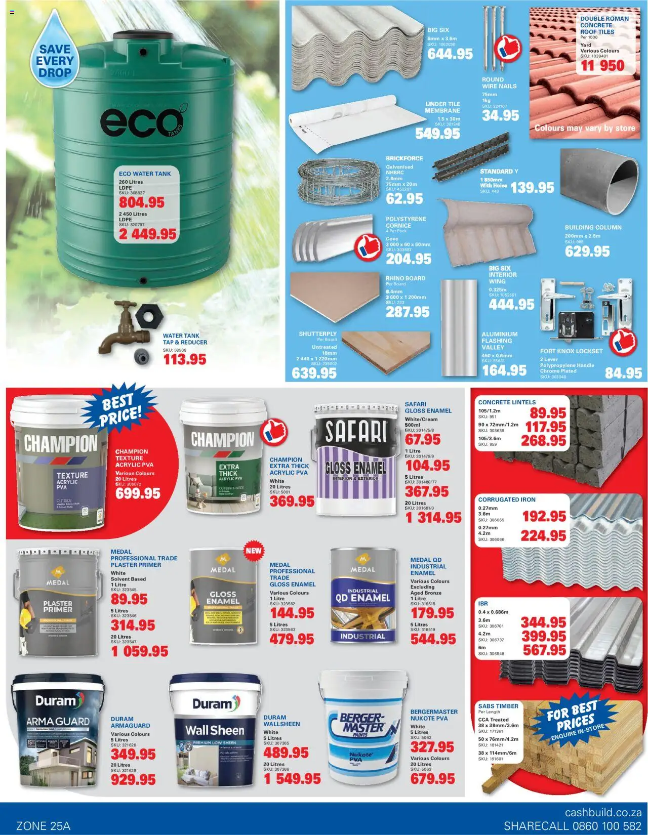 New Cashbuild catalogue – valid from 22.09.2025 | Page: 3 | Products: Primer, Gloss, Tap, Plaster