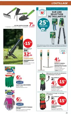 Hyper U - Prévisualisation de Hyper U - Le jardin à prix bas valide à partir de 17.02.2026 | Page: 25 | Produits: Rateau, Gants