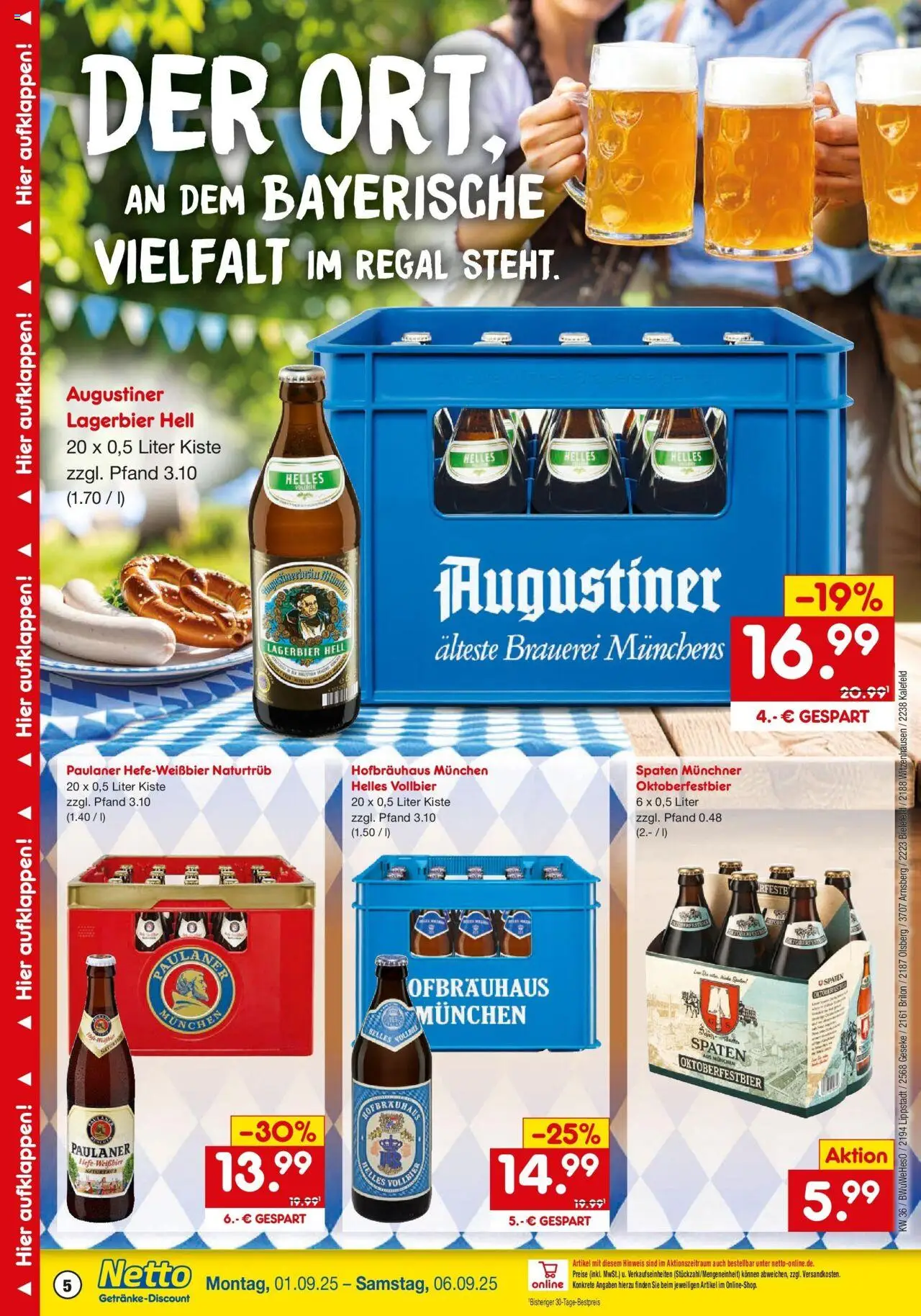 Netto Marken-Discount prospekt Lippstadt	 – gültig ab 01.09.2025 | Seite: 5 | Produkte: Regal, Paulaner