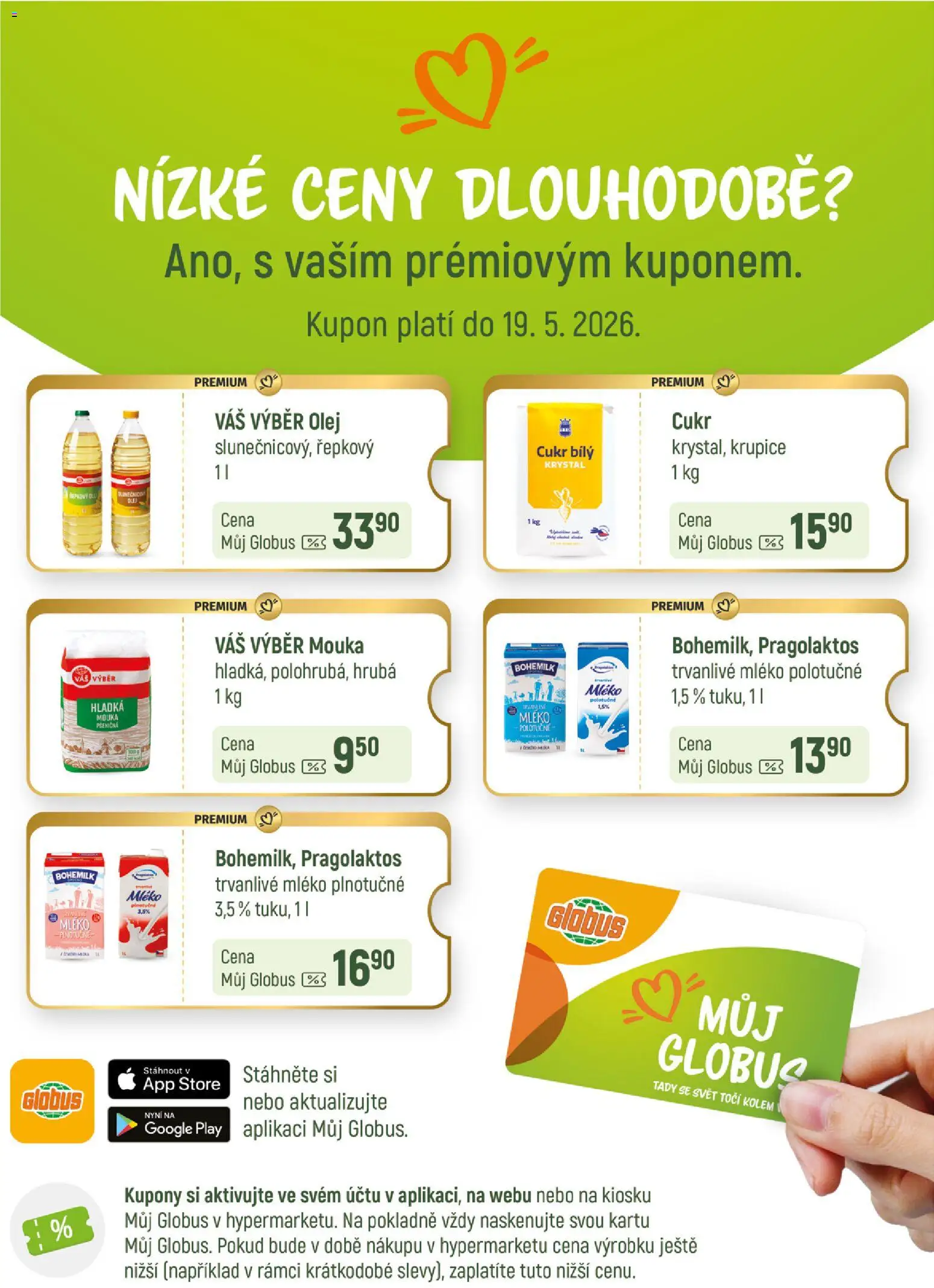 Globus leták - Plzeň od 11.03.2026 | Strana: 5 | Produkty: Mléko polotučné, Globus, Plnotučné mléko, Krupice