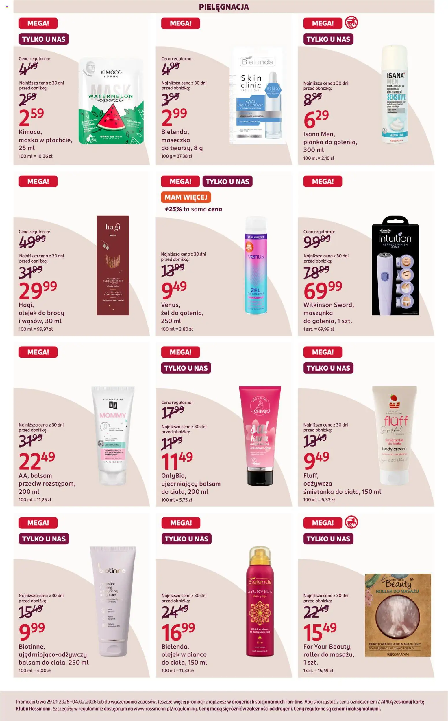 Rossmann Gazetka od 29.01.2026 | Strona: 9 | Produkty: Body, Maska, Finish, Whisky