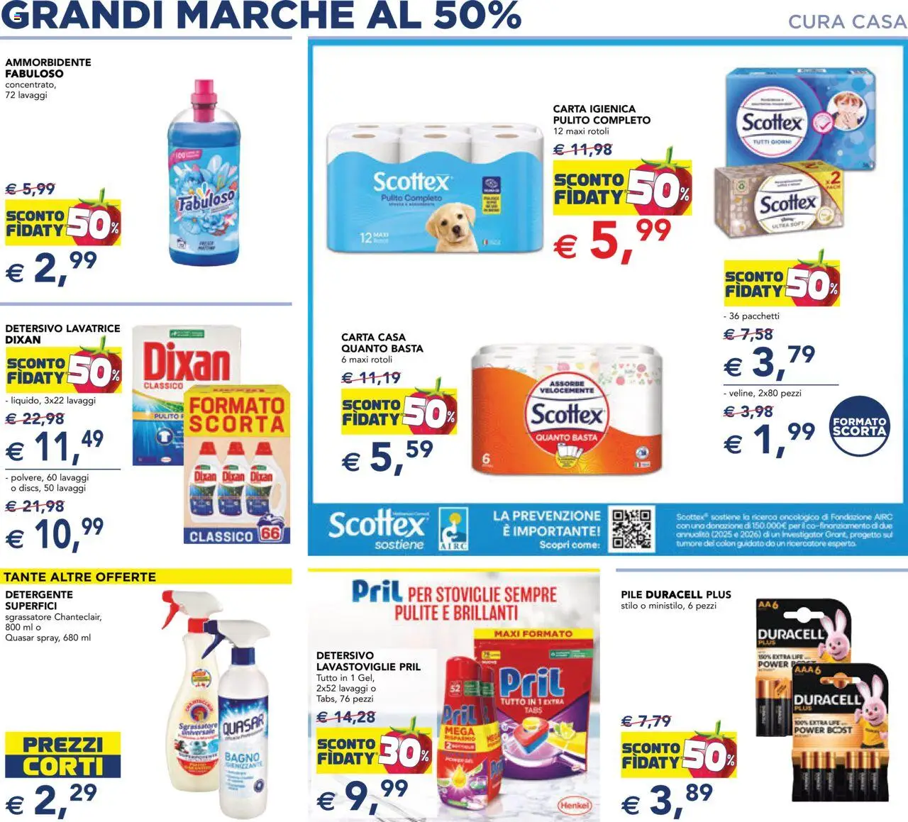 Volantino Esselunga S del 09.10.2025 | Pagina: 9 | Prodotti: Detergente, Lavatrice, Lavastoviglie, Bagno