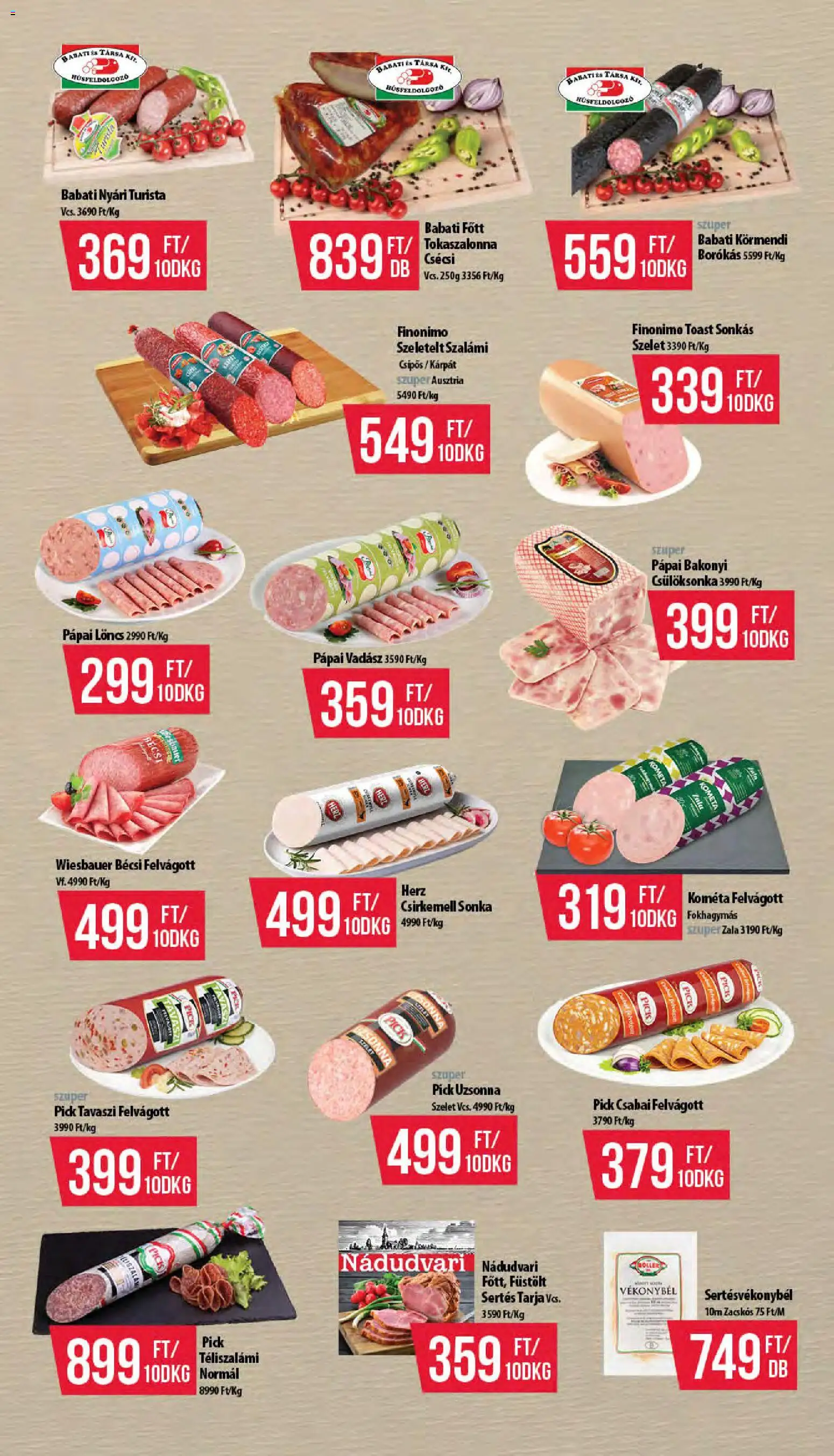 COOP akciós ujság - amely érvényes a következő dátumtól: 13.11.2025 | Oldal: 3 | Termékek: Löncs, Tarja, Felvágott, Téliszalámi