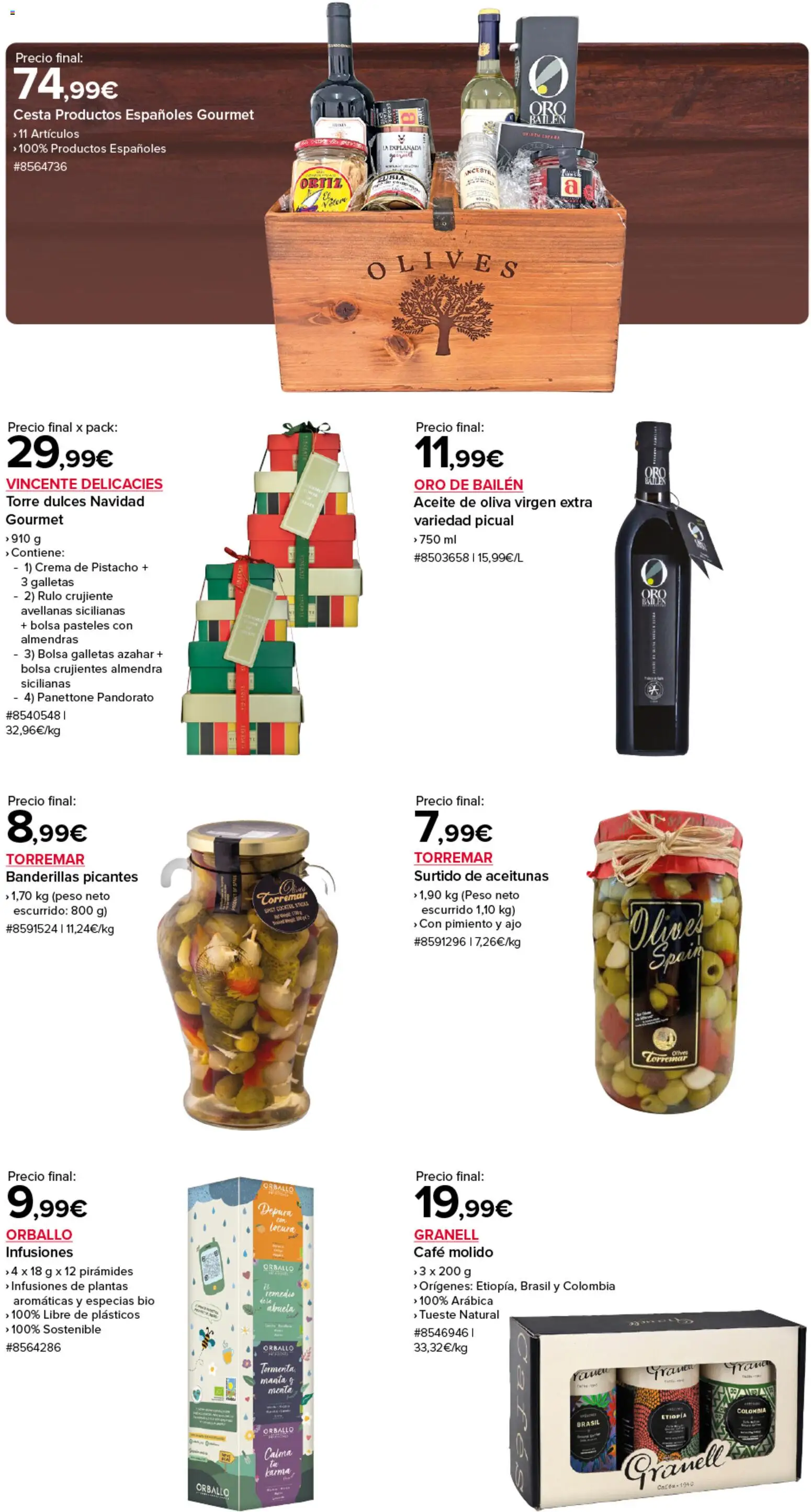 Costco catálogo │ válido desde el 25.11.2025 | Página: 3 | Productos: Galletas, Aceite de oliva virgen extra, Manta, Cesta