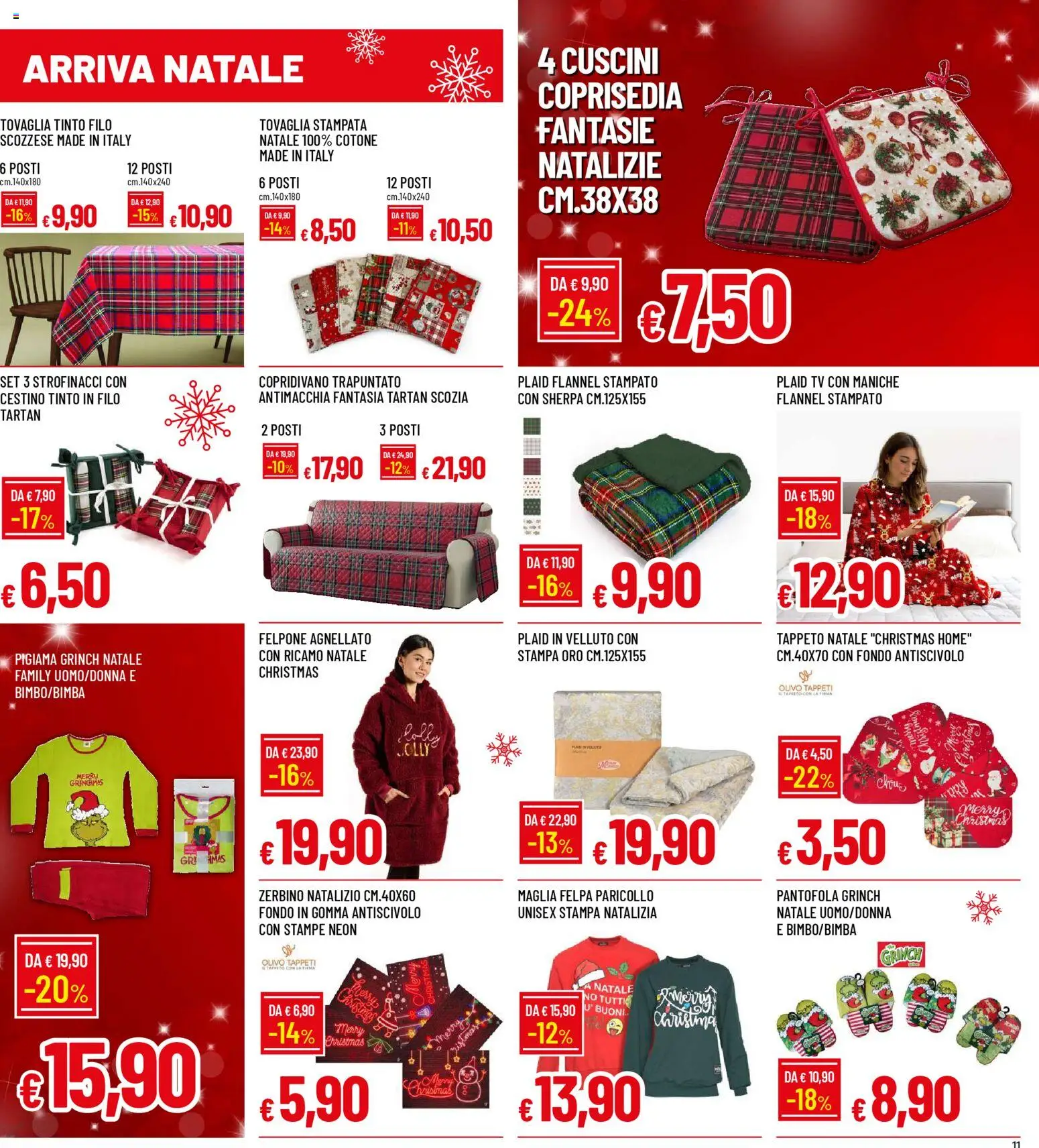 Volantino Galassia del 01.12.2025 | Pagina: 11 | Prodotti: Plaid, Stampa, Tovaglia, Cestino