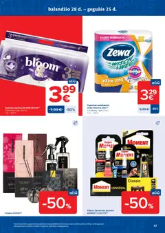 MAXIMA leidinys galioja nuo 28.04.2026 | Puslapis: 47 | Prekių: Kvapas, Tualetinis popierius