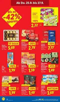 Lidl Prospekt 	 – gültig ab 22.09.2025 | Seite: 58 | Produkte: Lavazza, Hahnchen, Kuchen, Hahnchenbrust