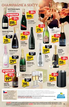 Albert katalog - Hypermarket od 10.09.2025 | Strana: 13 | Produkty: Bohemia sekt, Sekt, Bohemia Sekt Ice, Moët & Chandon