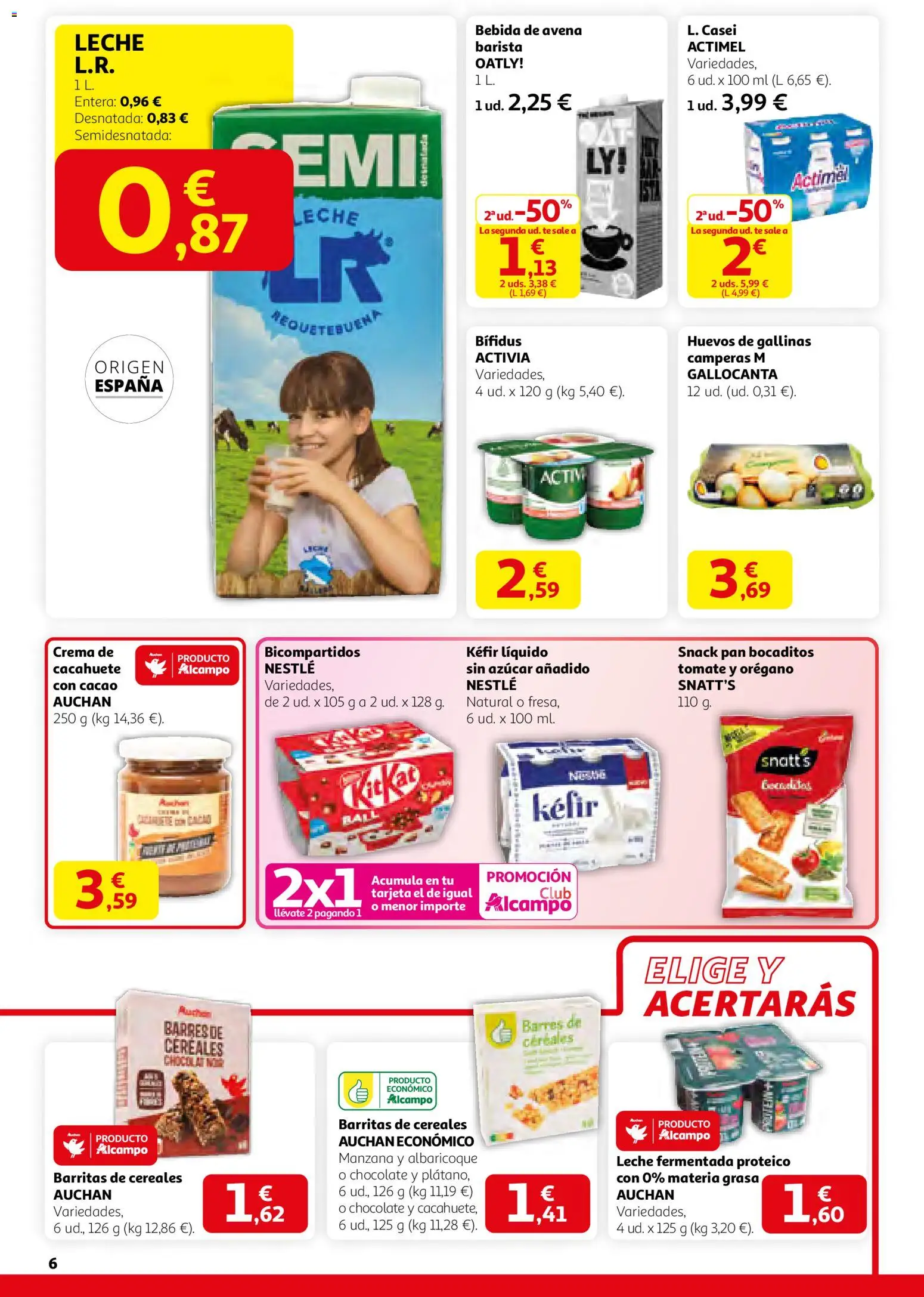 Alcampo - SST catalan  │ válido desde el 29.01.2026 | Página: 6 | Productos: Cereales, Crema, Αποφλοιωτής σκόρδου, Bebida de avena