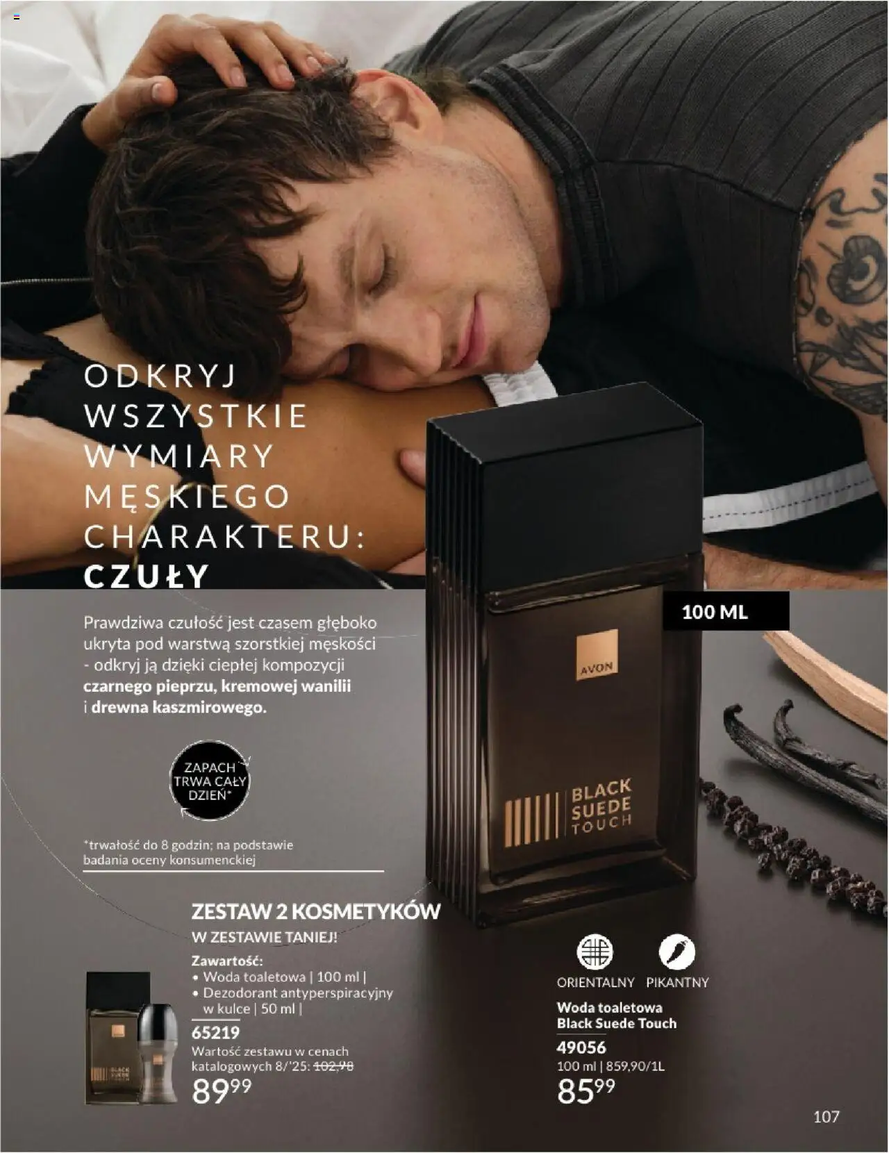 Avon Katalog 08 2025 od 01.08.2025 | Strona: 107 | Produkty: Zapach, Woda toaletowa, Dezodorant, Woda