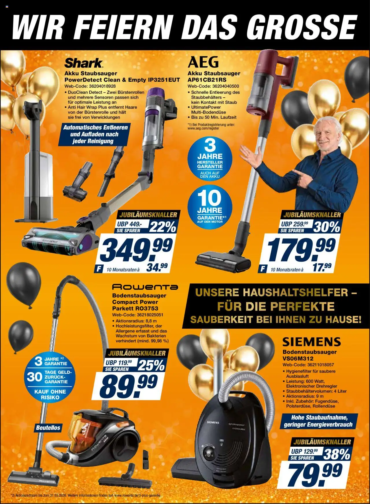 Expert Jubiläumsfinale – gültig ab 20.10.2025 | Seite: 4 | Produkte: Siemens, Staubsauger